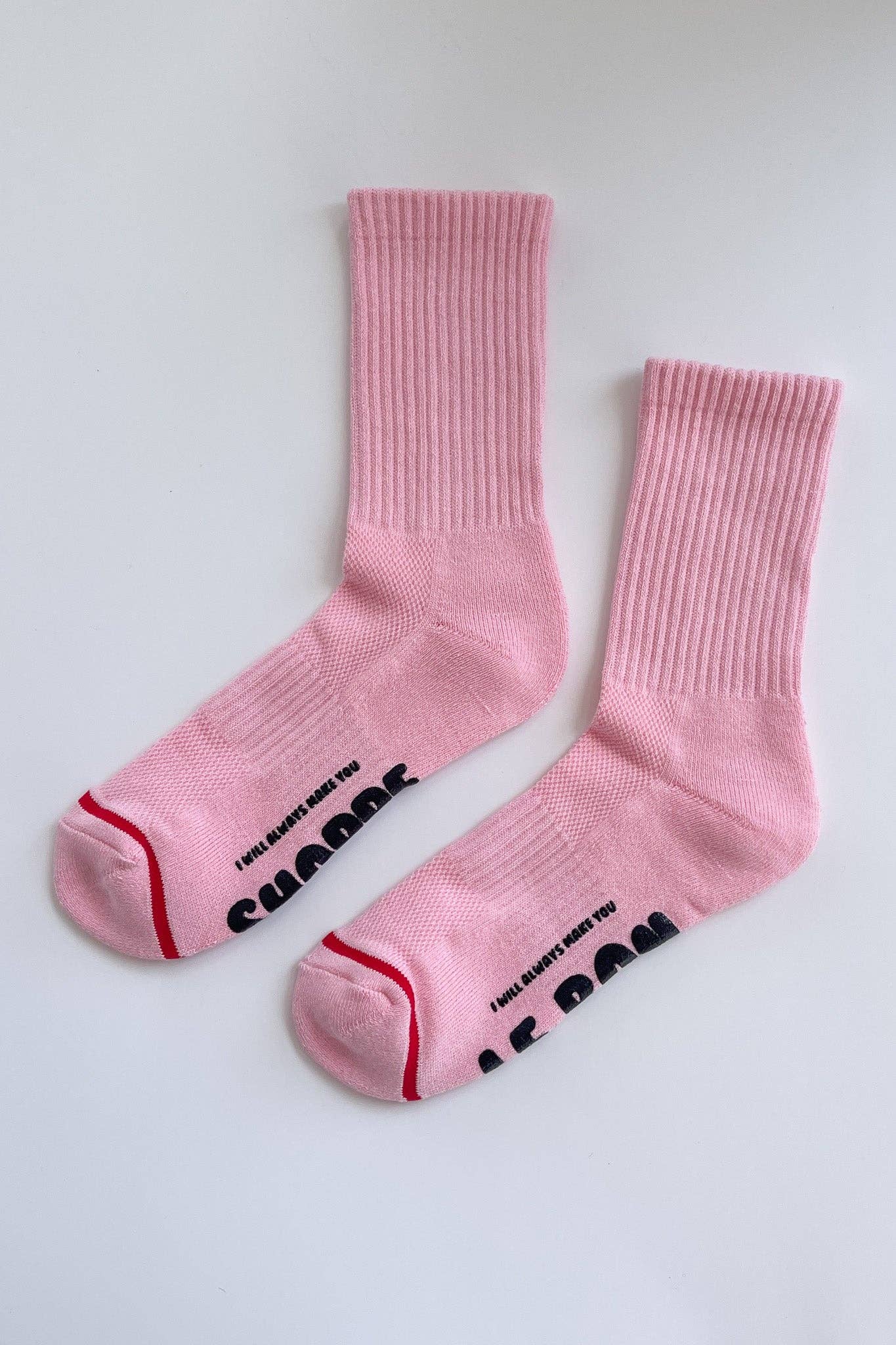 Hugger Socks in Pink & Black — Le Bon Shoppe
