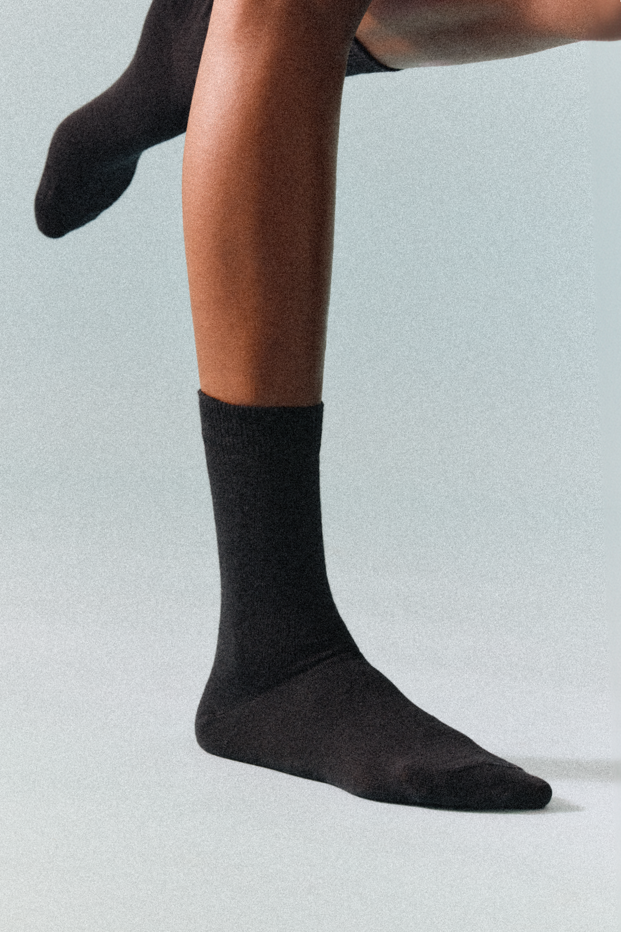 True Black Merino Socks: Medium (UK 8-10)
