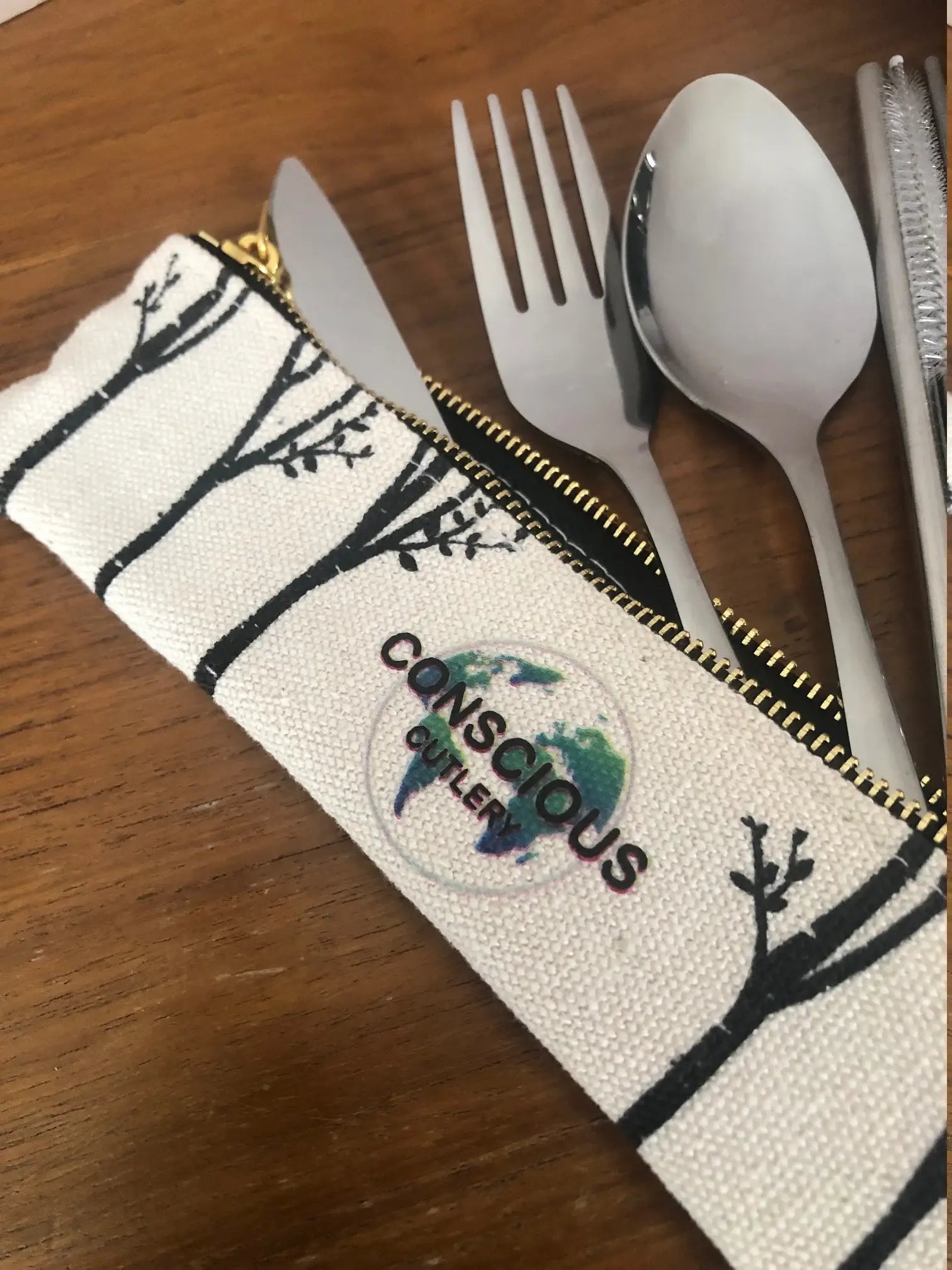 Trees Hemp Travel Cutlery Set — Conscious Cutlery