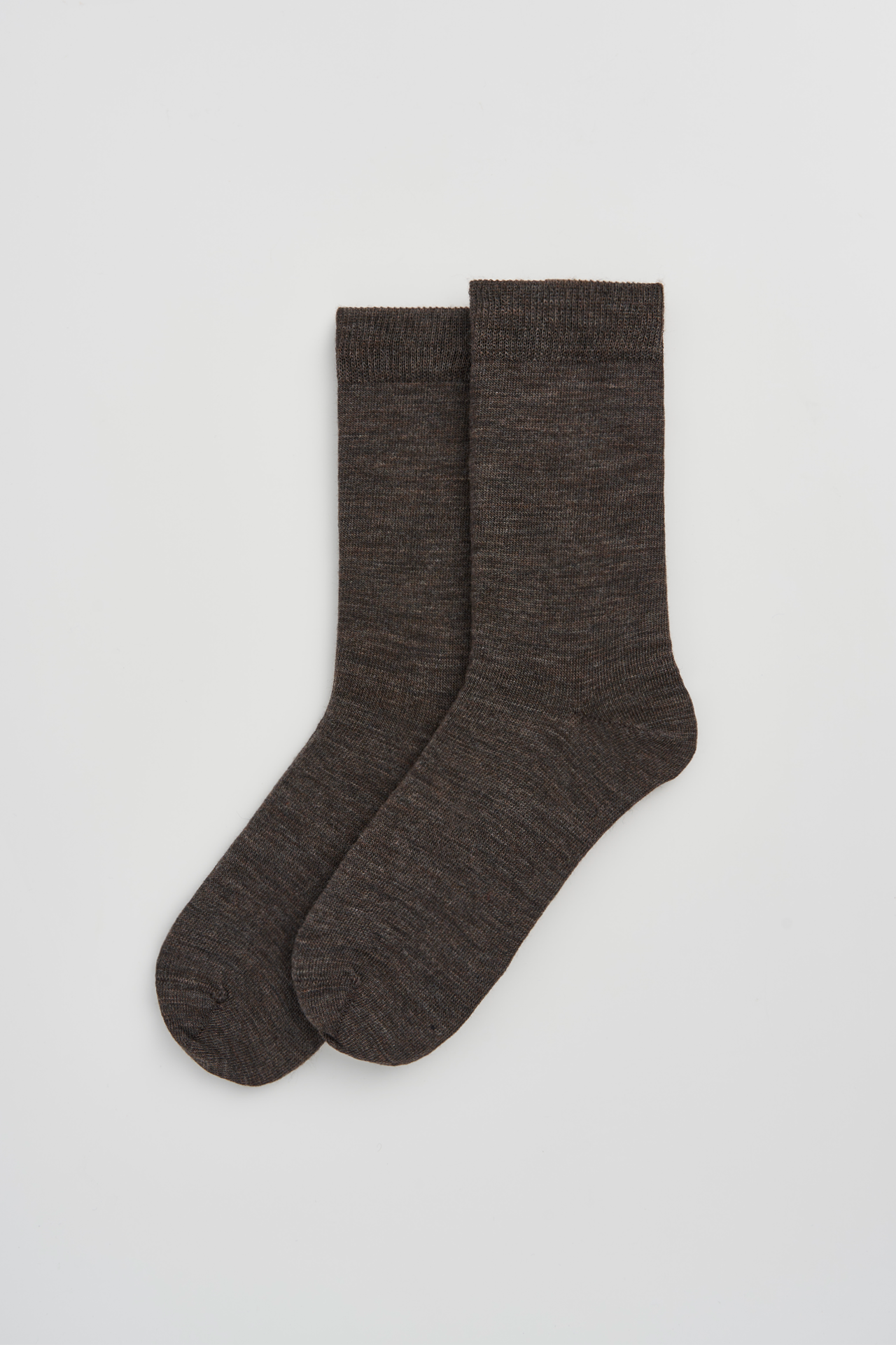 Deep Earth Brown Merino Socks: Deep Earth Brown / Medium (UK 8-10)
