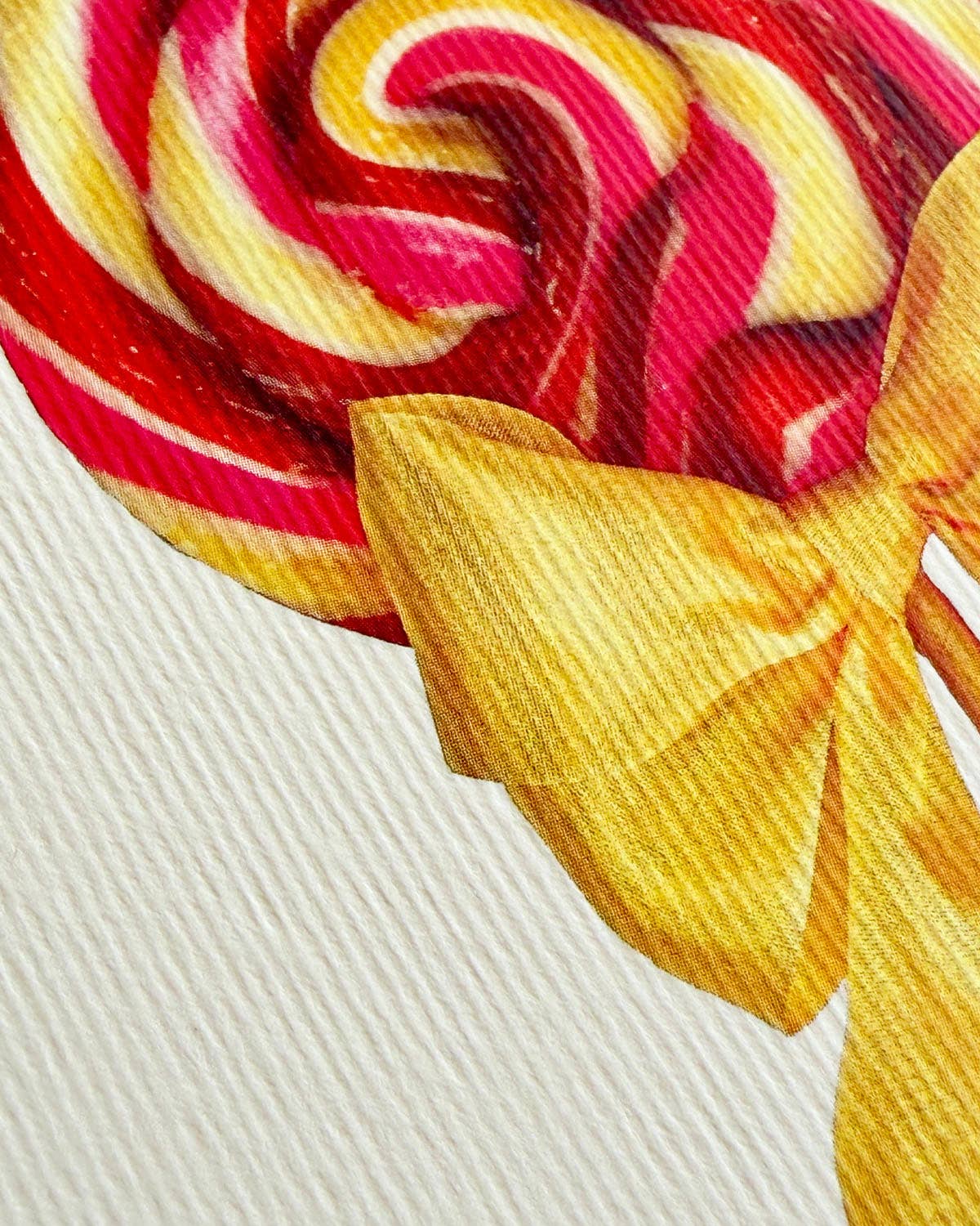 Rhubarb Custard Ribboned Lollies Greeting Card | Birthday