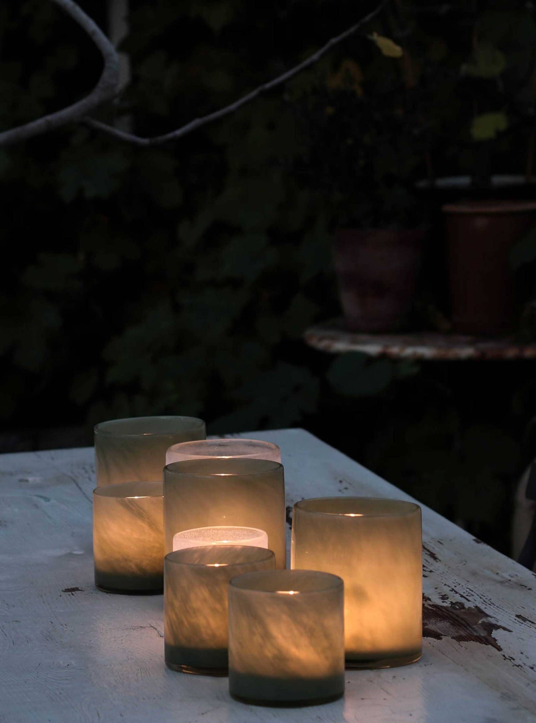 Lyric candle holder - M: Dark Brown