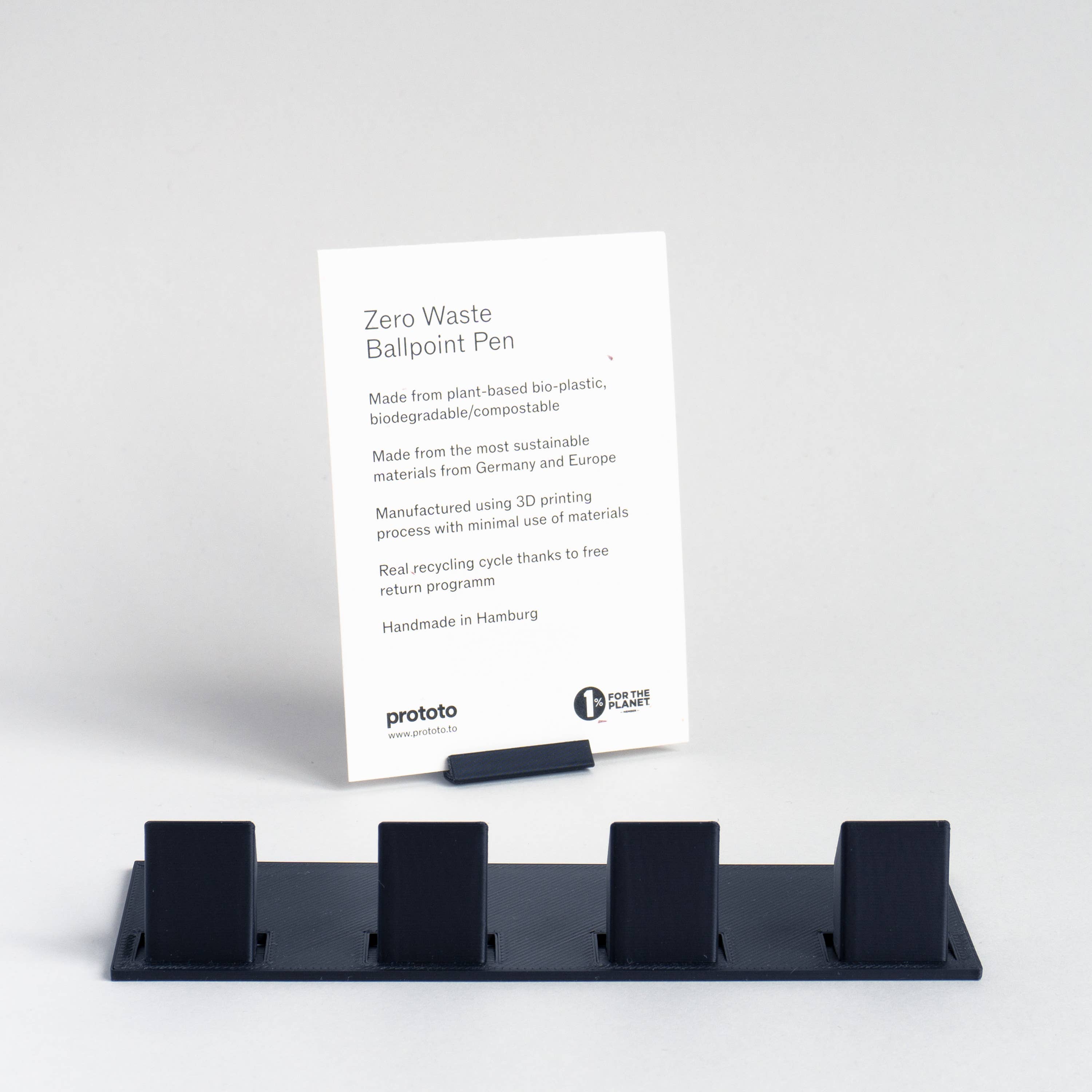 Display + Information for Zero Waste Ballpoint Pen: Lavender / English