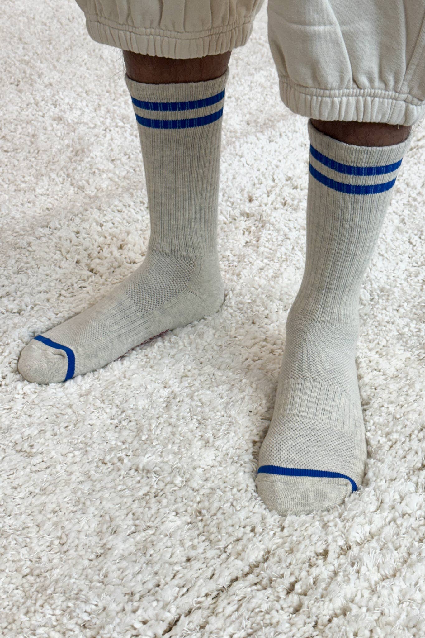 Extended Boyfriend Socks Ice - Le Bon Shopppe