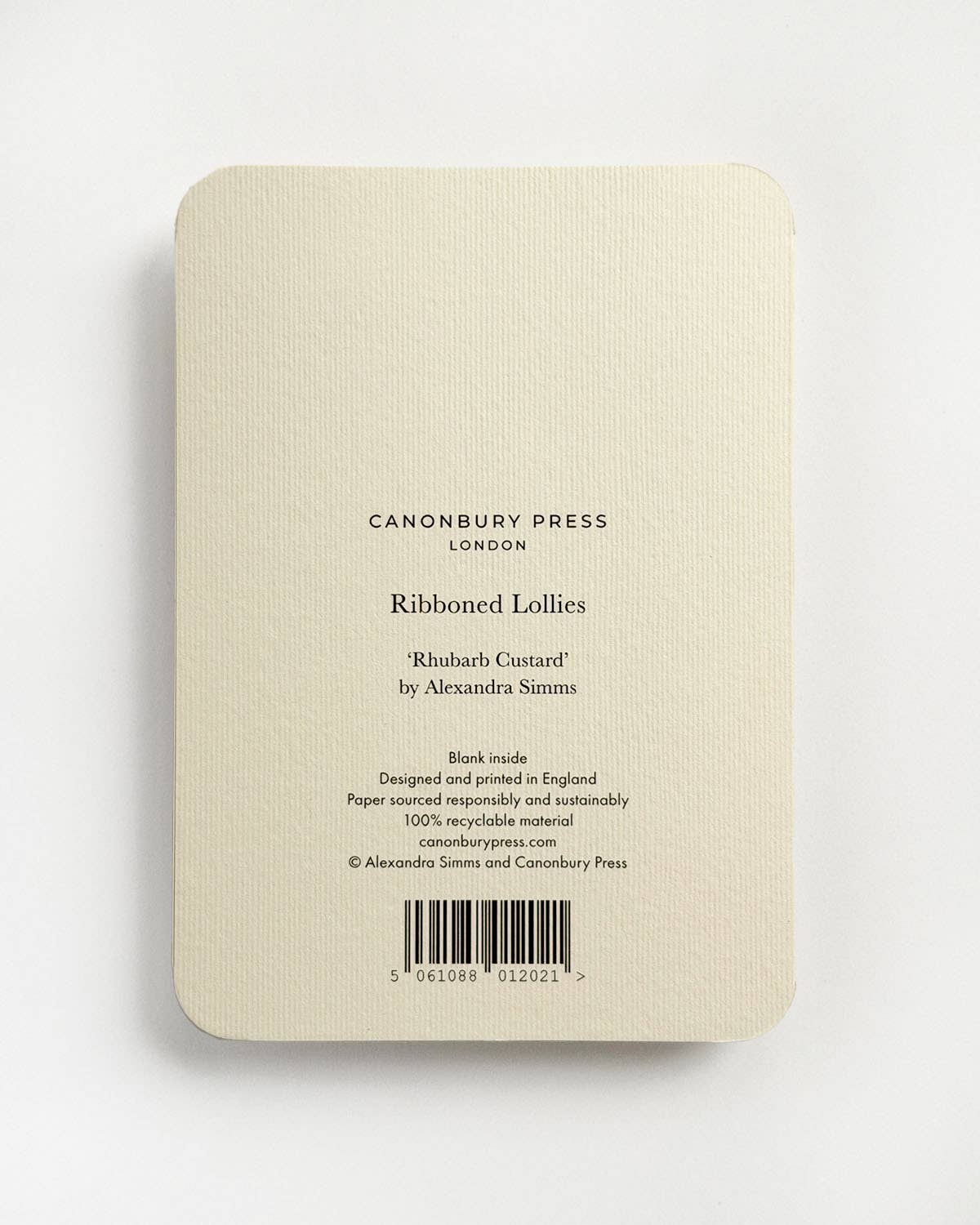 Rhubarb Custard Ribboned Lollies Greeting Card | Birthday