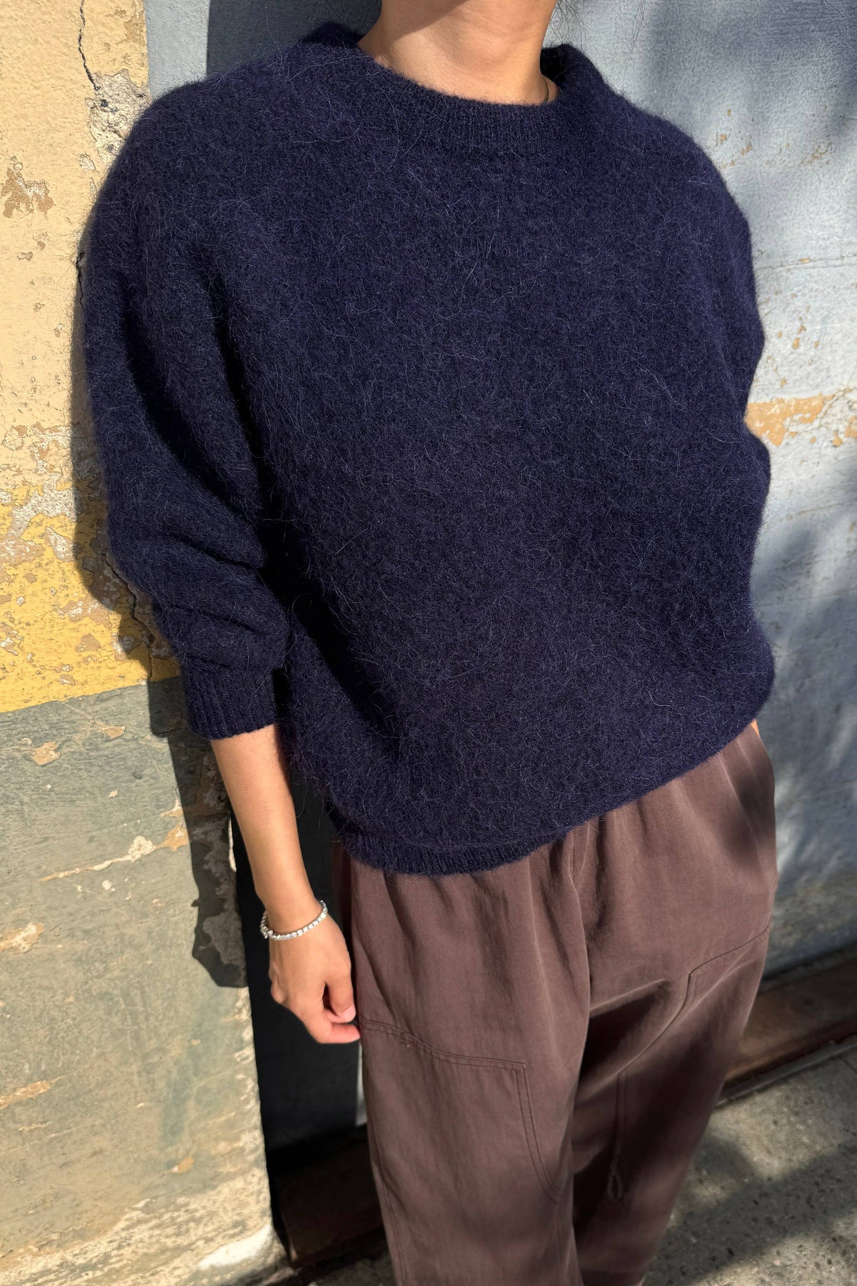 Le Bon Shoppe Elio Crew Neck Alpaca Sweater