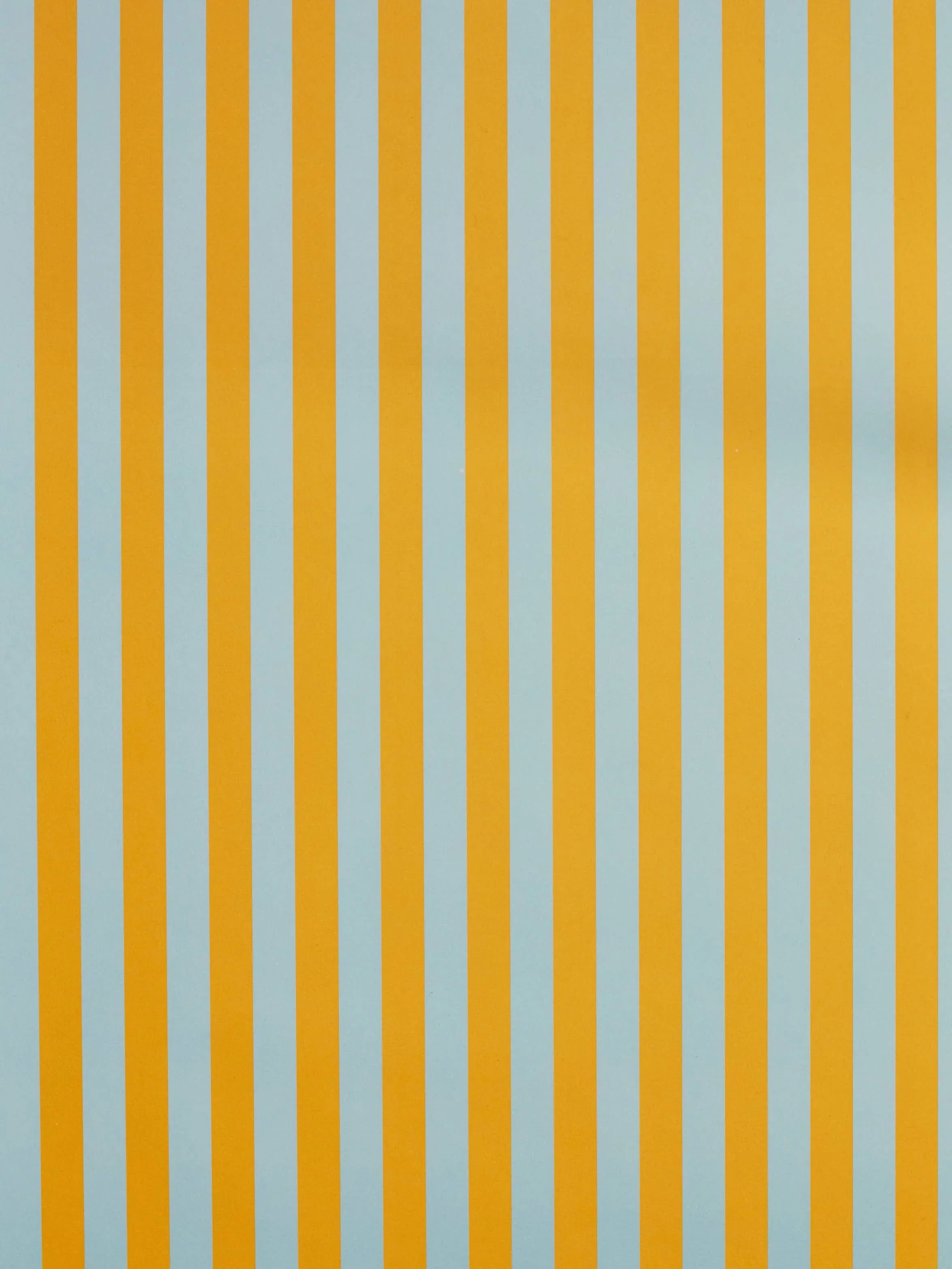 POLSPOTTEN wallpaper with vertical yellow and light blue stripes, premium paper finish