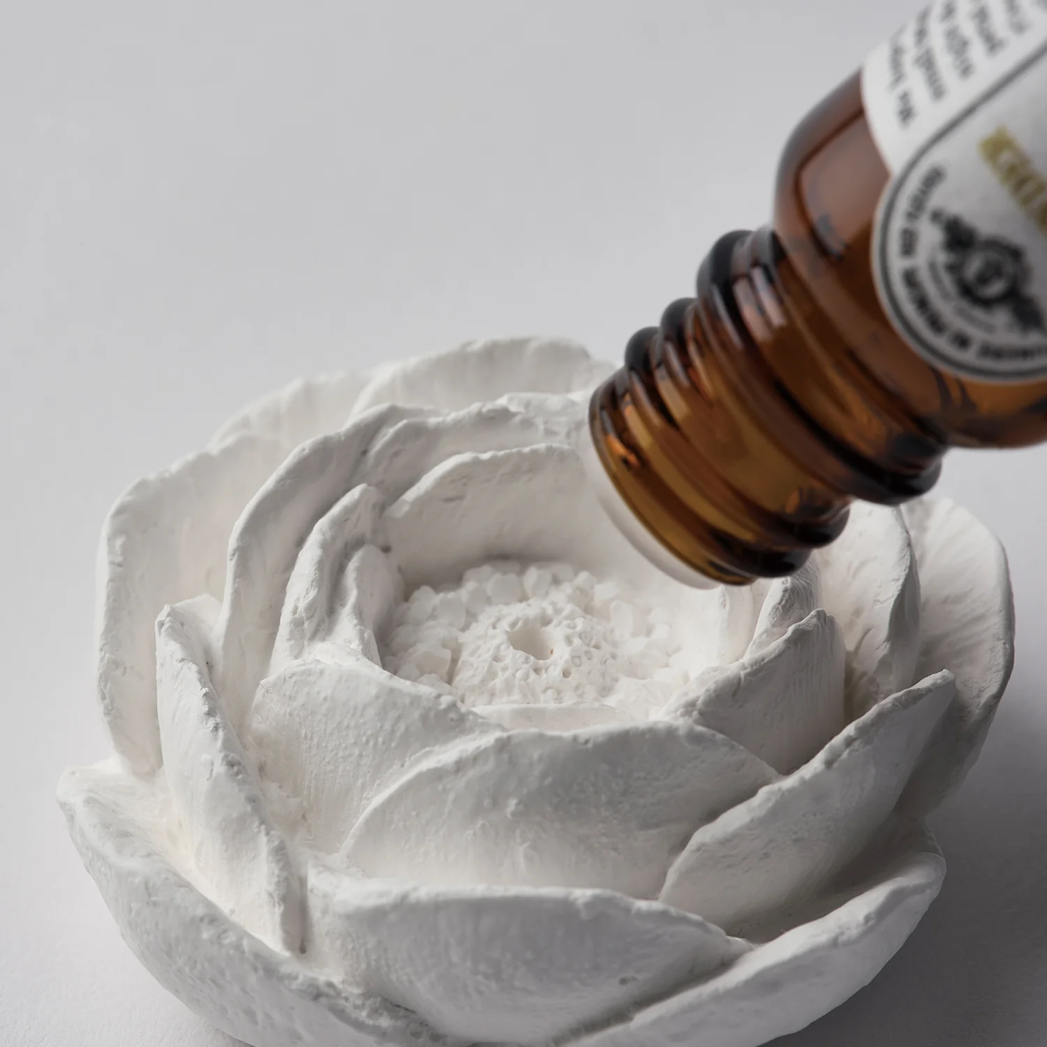 Plaster Incense Holder: Camellia Flower — Ballon