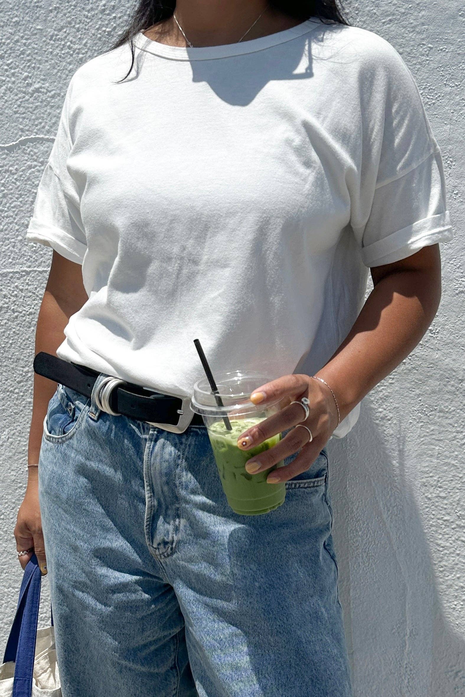 Her Tee in Classic White — Le Bon Shoppe