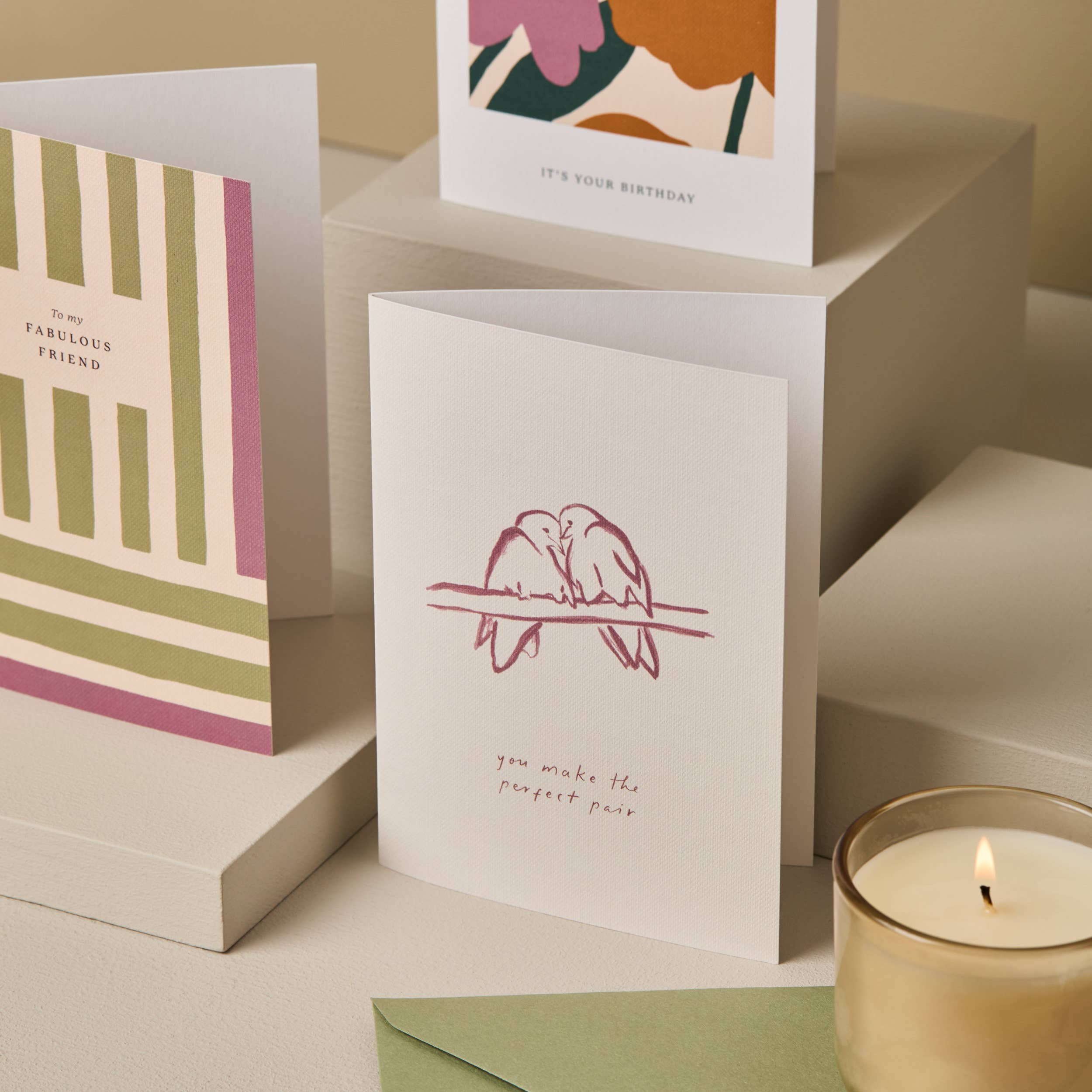 Love Birds Engagement Card | Modern Wedding Card | Couples