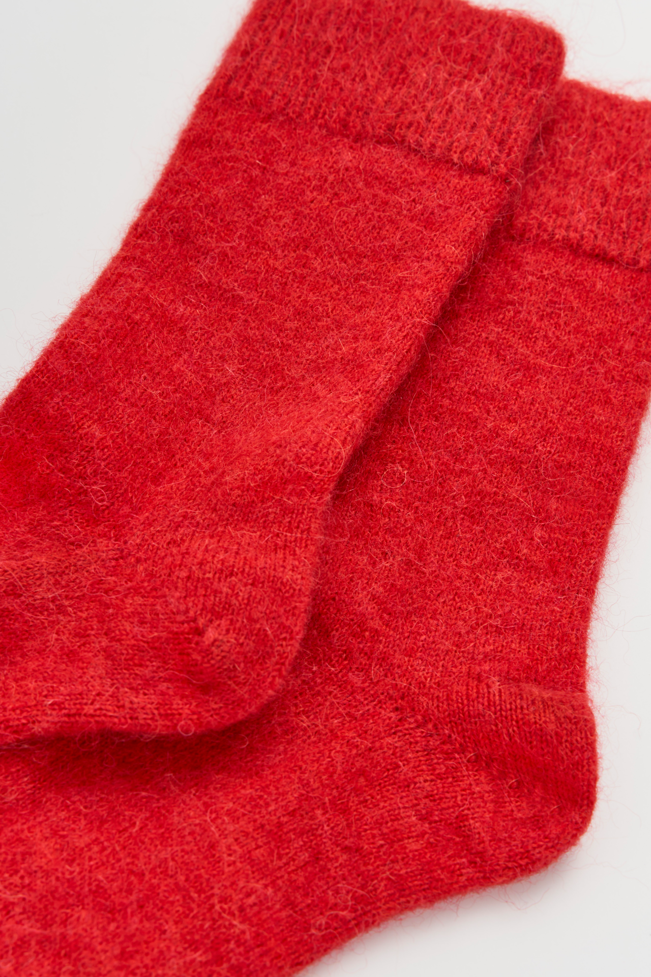 Postbox Red Ultra Soft Alpaca Socks: Small (UK 4-7)