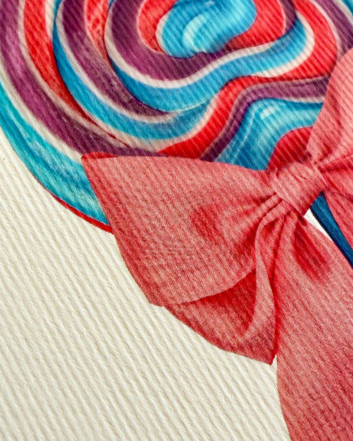Berry Swirl Ribboned Lollies Greeting Card | Birthday