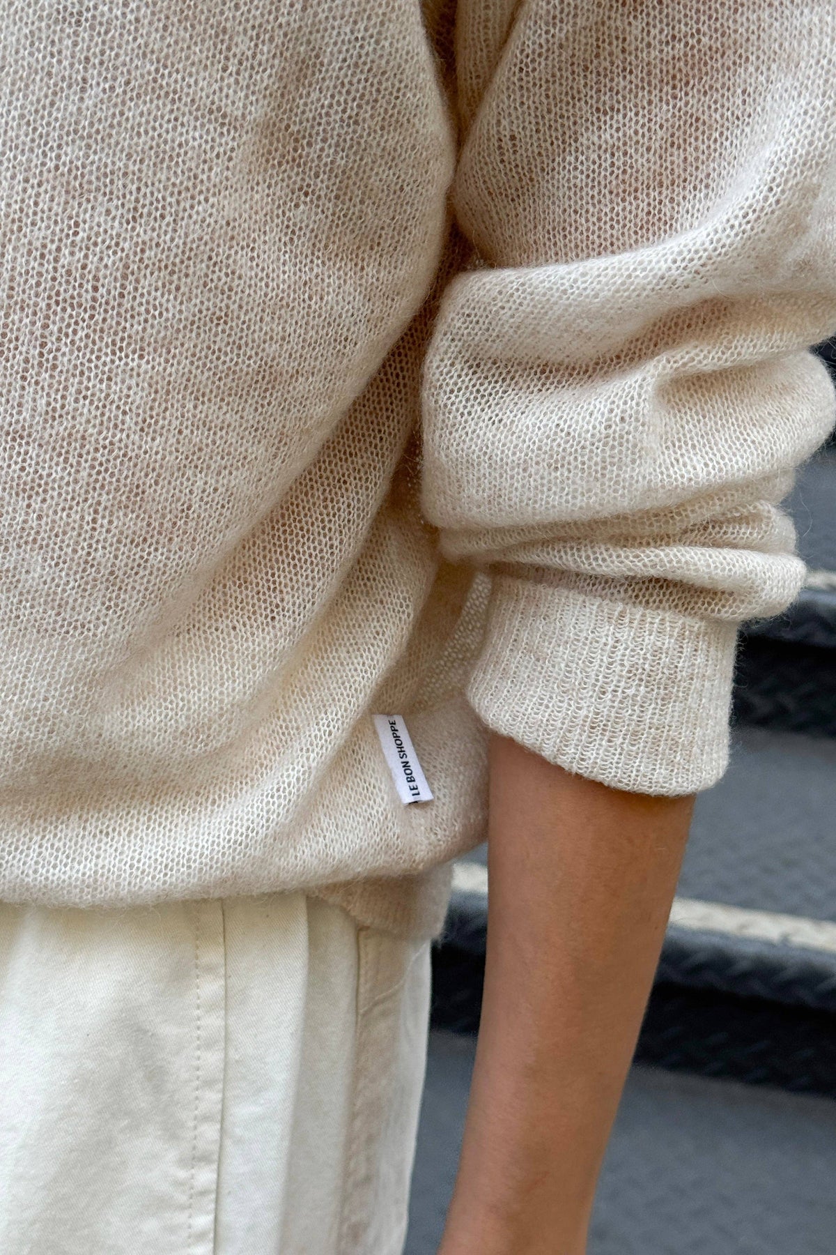 Le Bon Shoppe Cecile Crew Neck Mohair Sweater