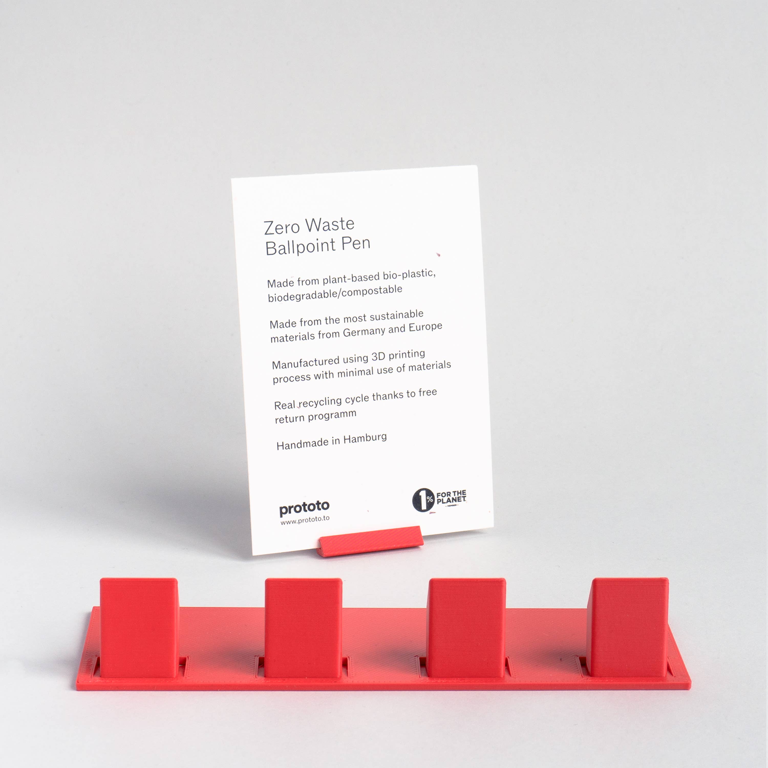 Display + Information for Zero Waste Ballpoint Pen: Sage / English