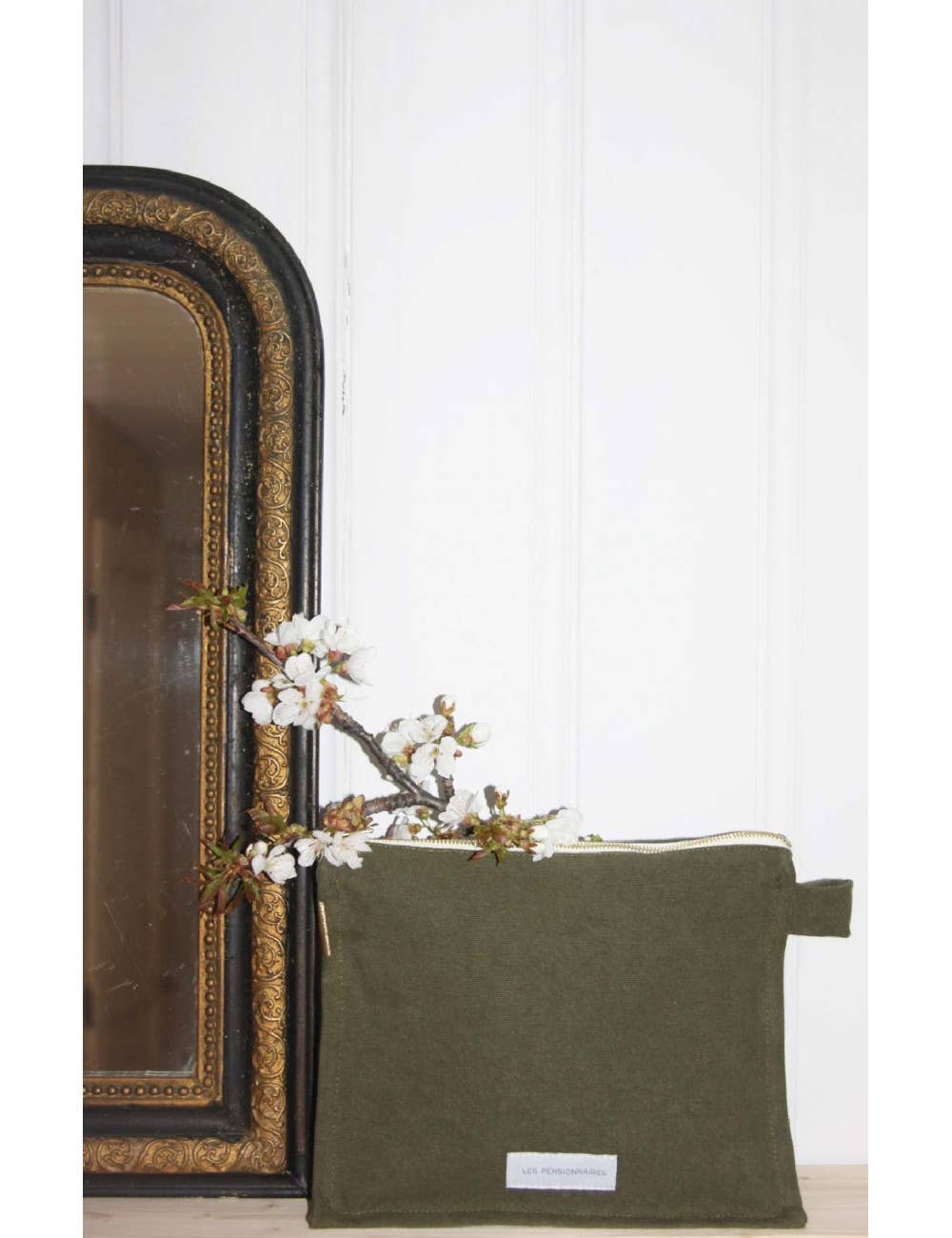 Organic Cotton Canvas Toiletry Bag Capre Green