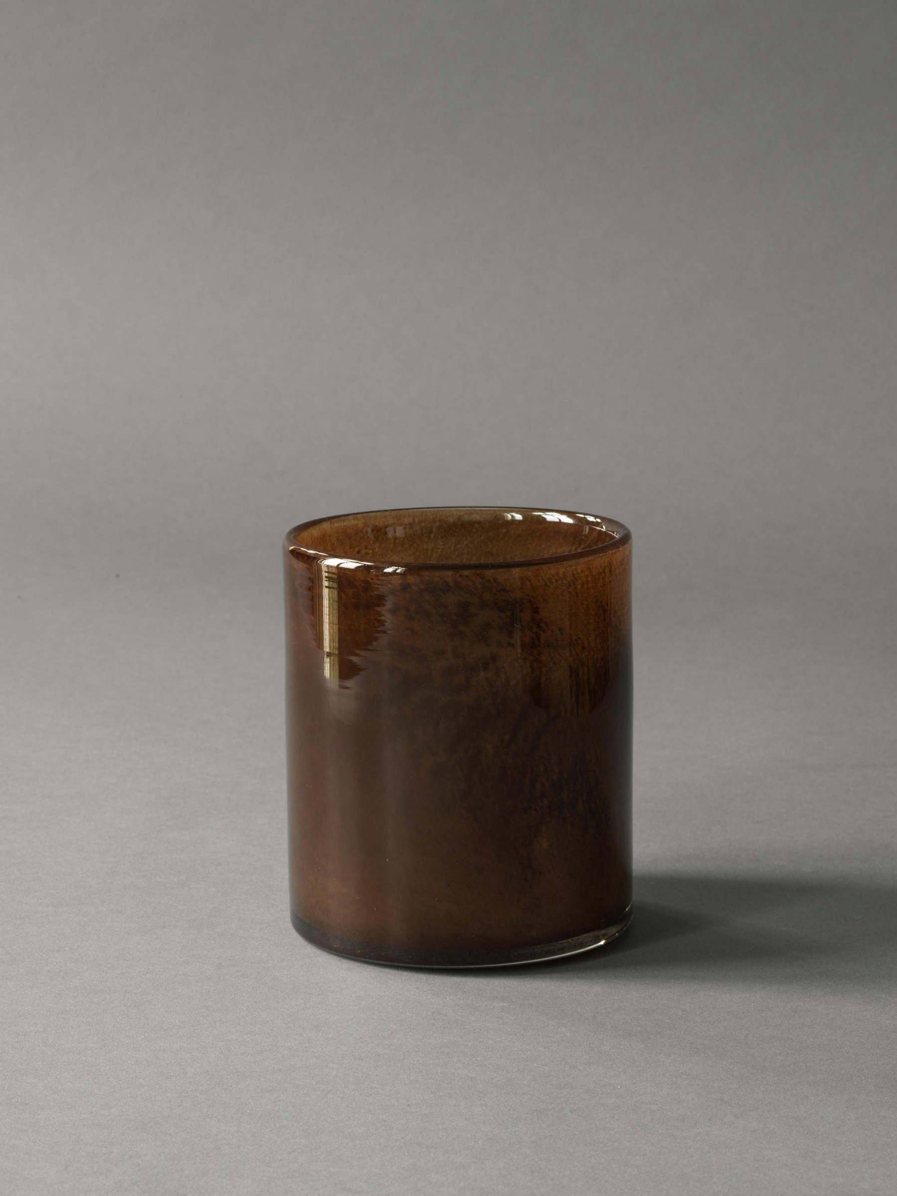 Lyric candle holder - M: Dark Brown