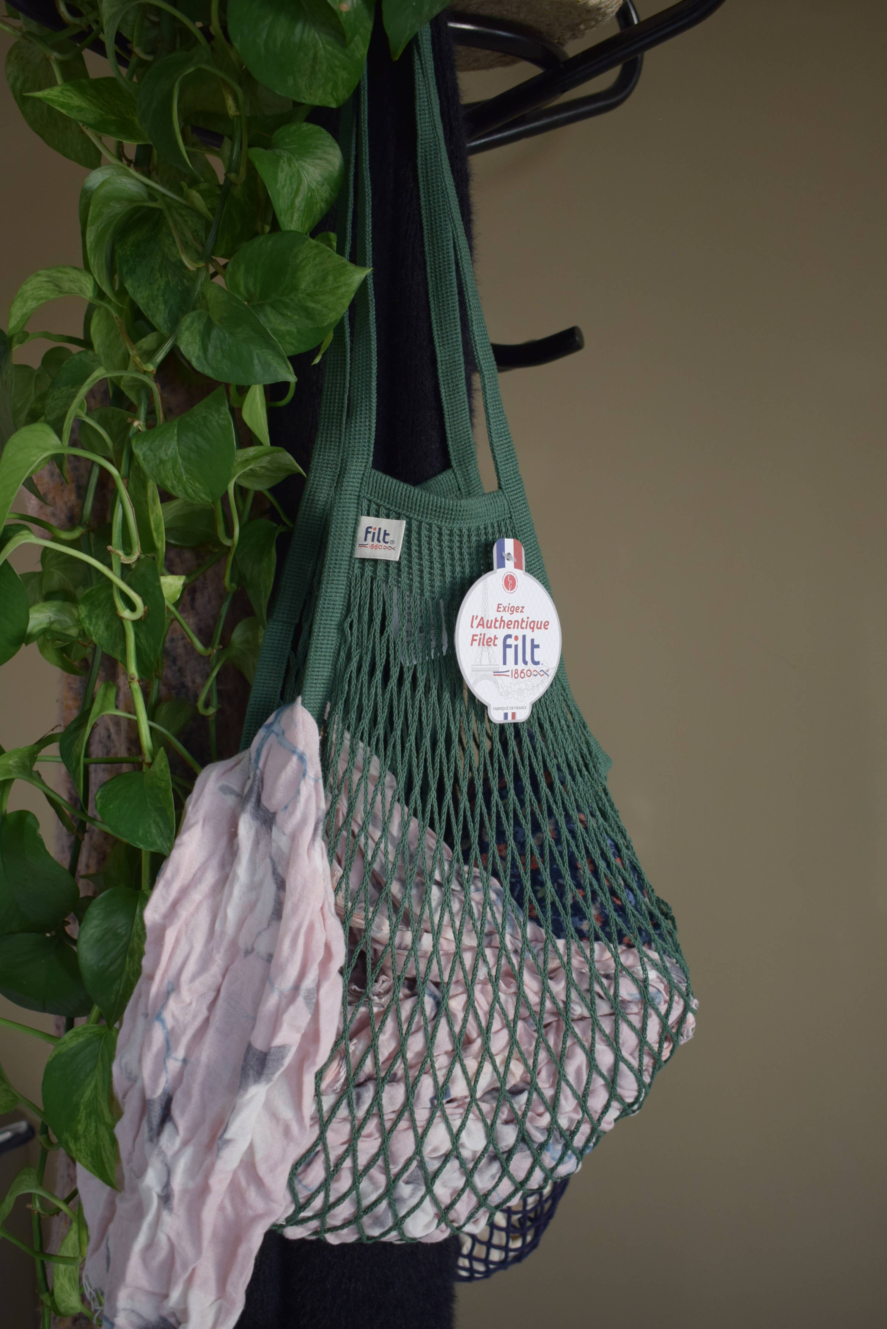 Net Shopping Bag Forest Green - Filt1860