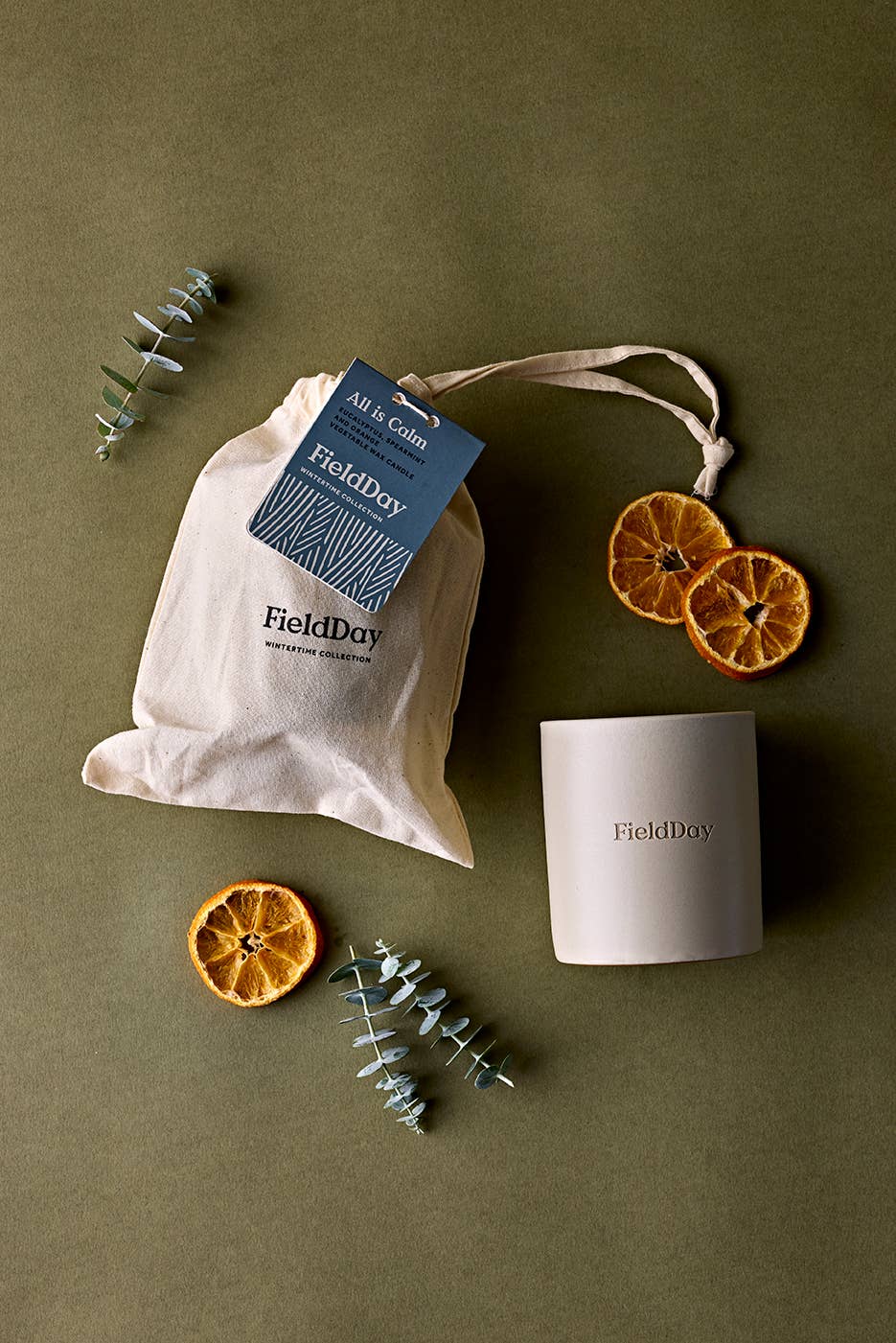 Christmas All is Calm Soy Wax Large Candle - by Fieldday