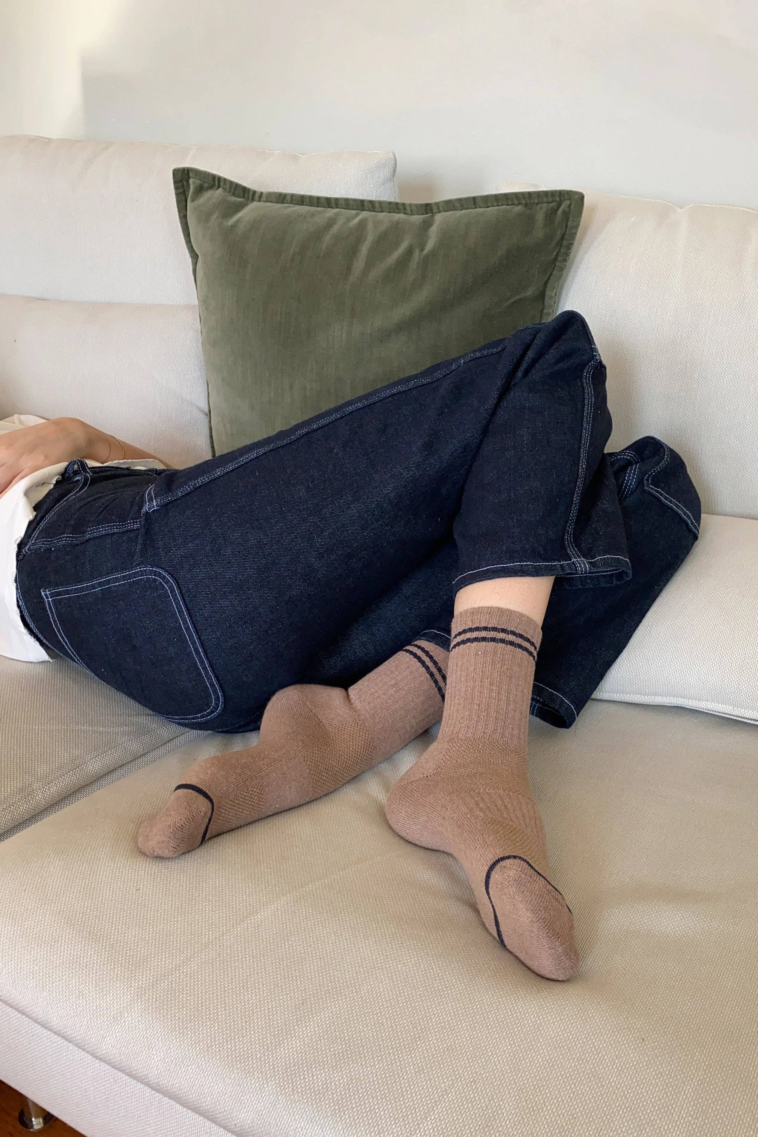 Boyfriend Socks : Cocoa - Le Bon Shoppe