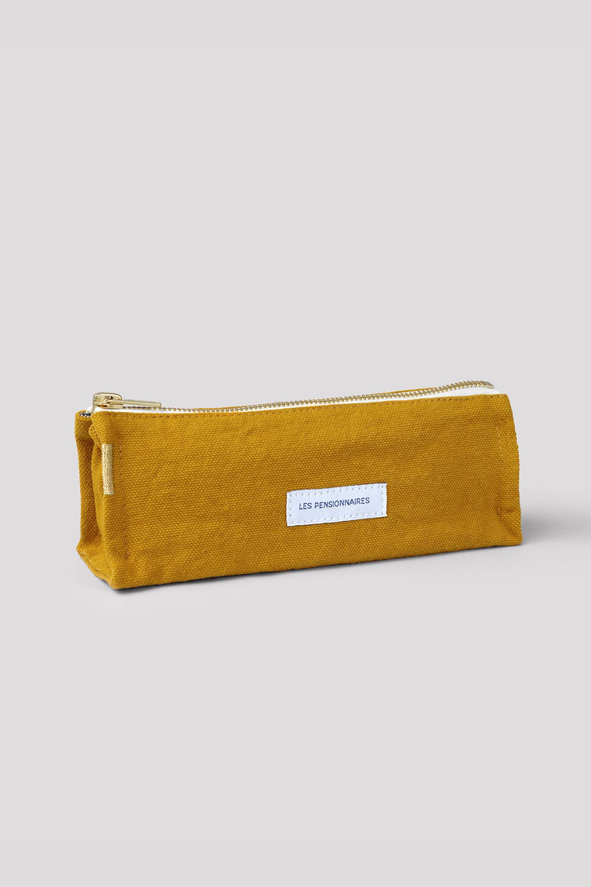 Organic Cotton Canvas Pencil Case Saffron Yellow