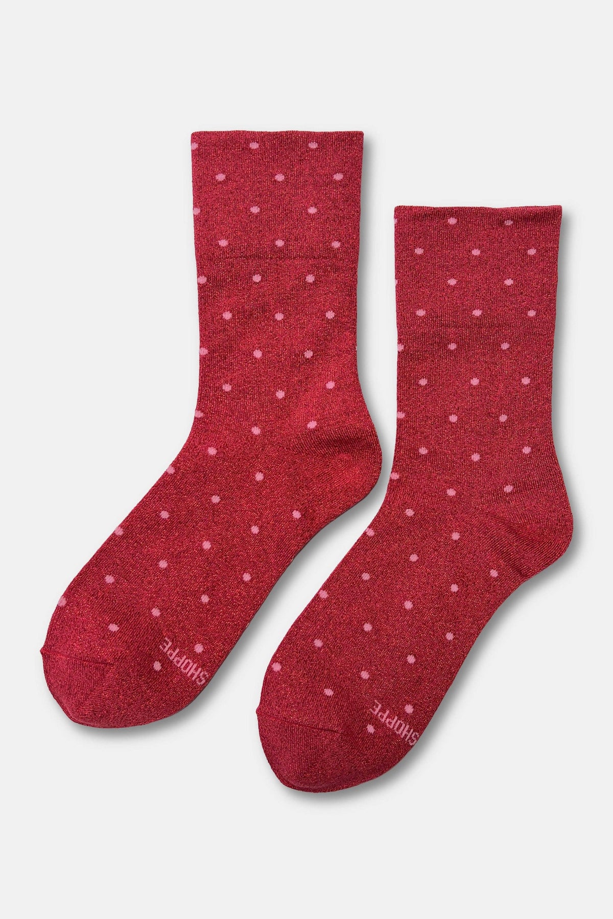 Le Bon Shoppe Lurex Patterned Sneaker Socks – Polka Dot