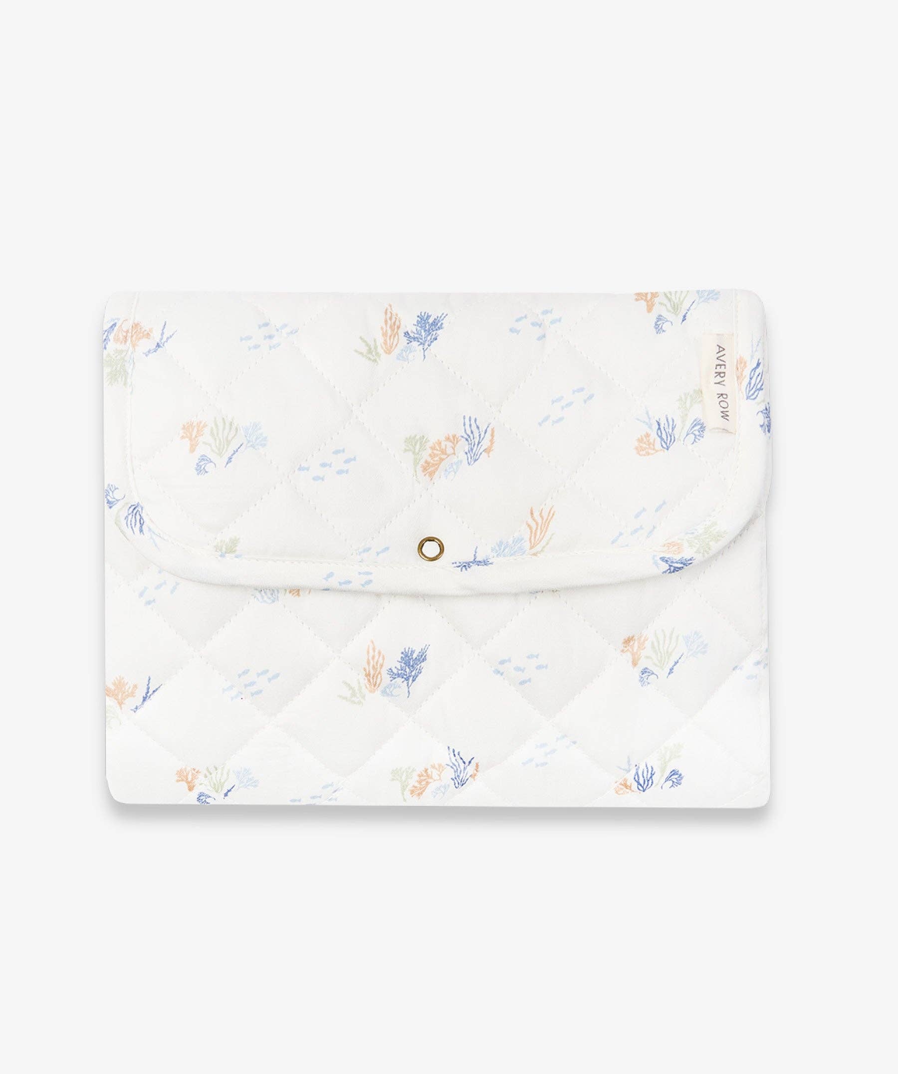 Cotton Travel Baby Changing Mat - Coastline