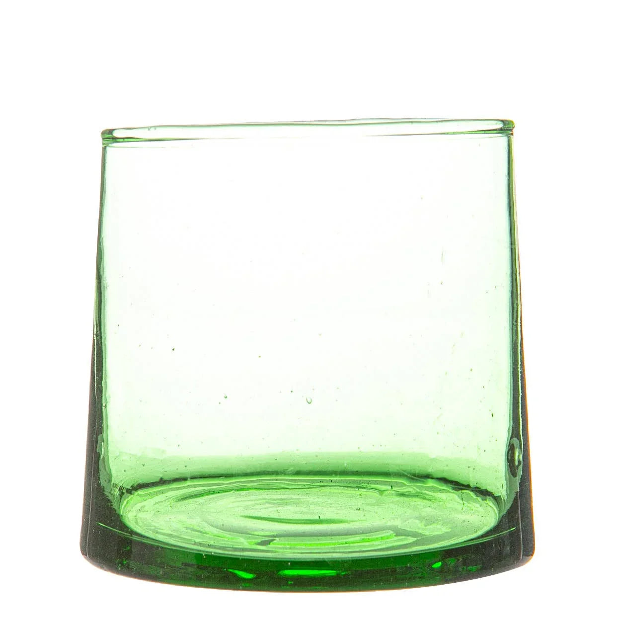 La Soufflerie green handmade glass tumbler, premium recycled glassware