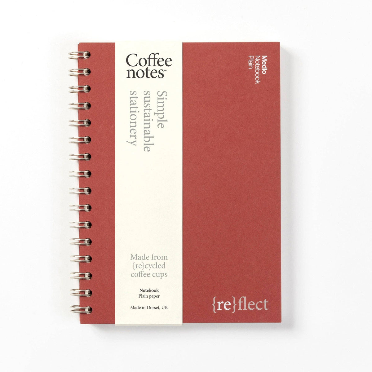 Coffeenotes Wirebound Notebook: Medio