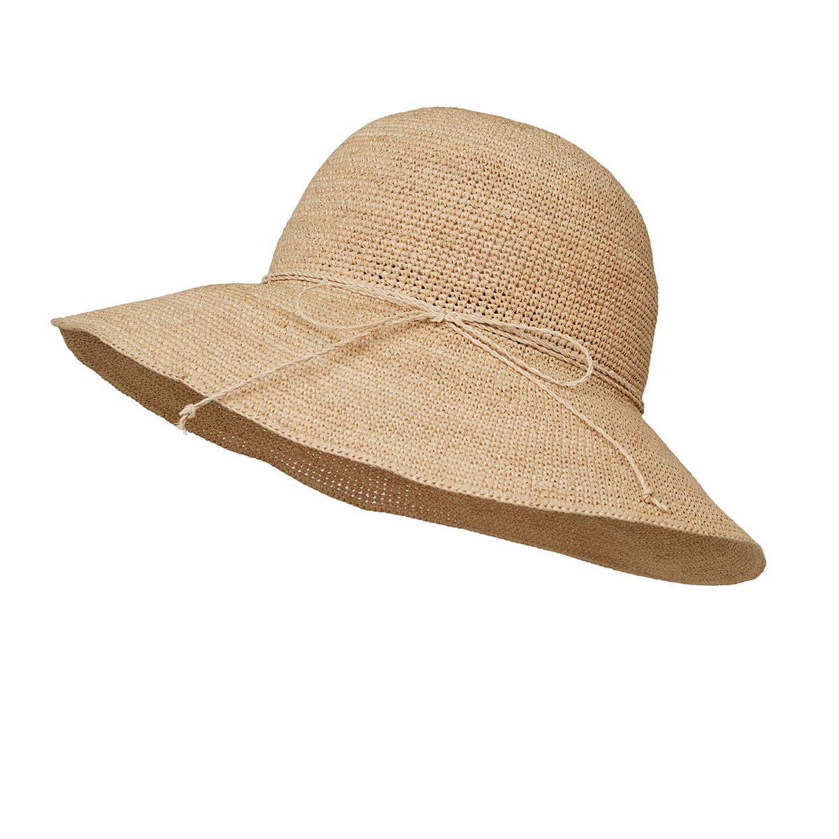 Raffia Floppy Sun Hat with Bow