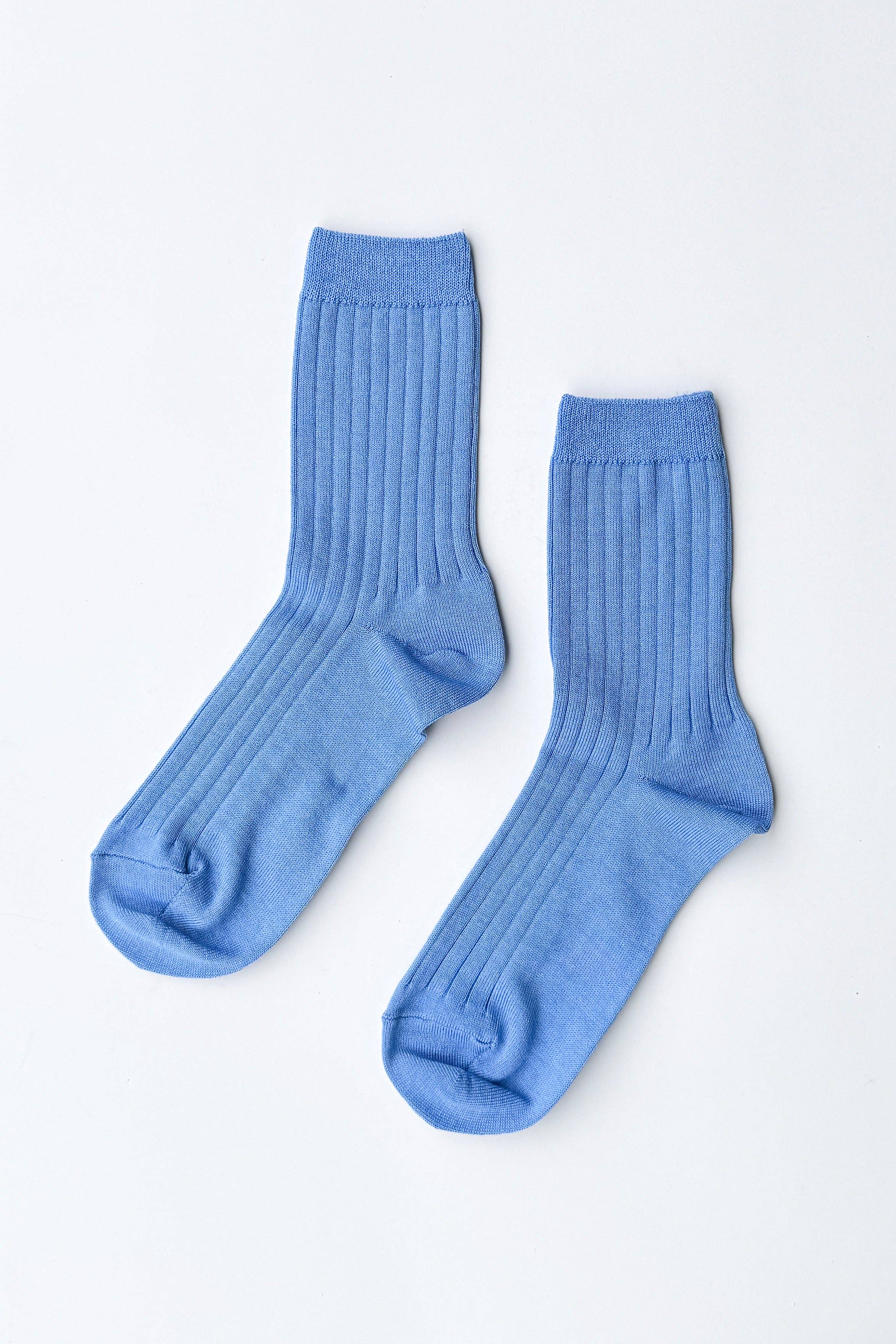 Her Socks - MC Cotton : Periwinkle - Le Bon Shoppe