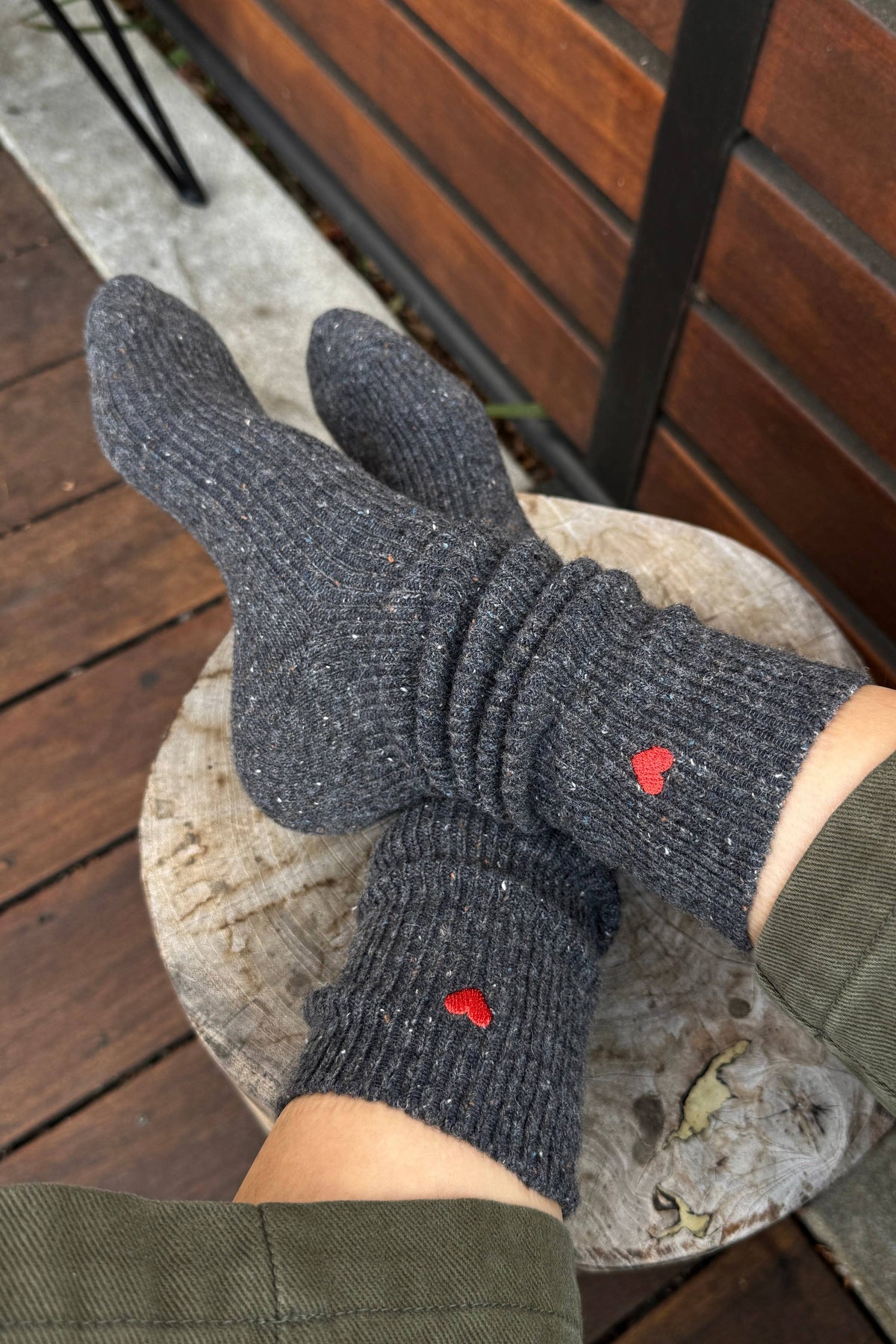 Le Bon Shoppe Embroidered Snow Socks