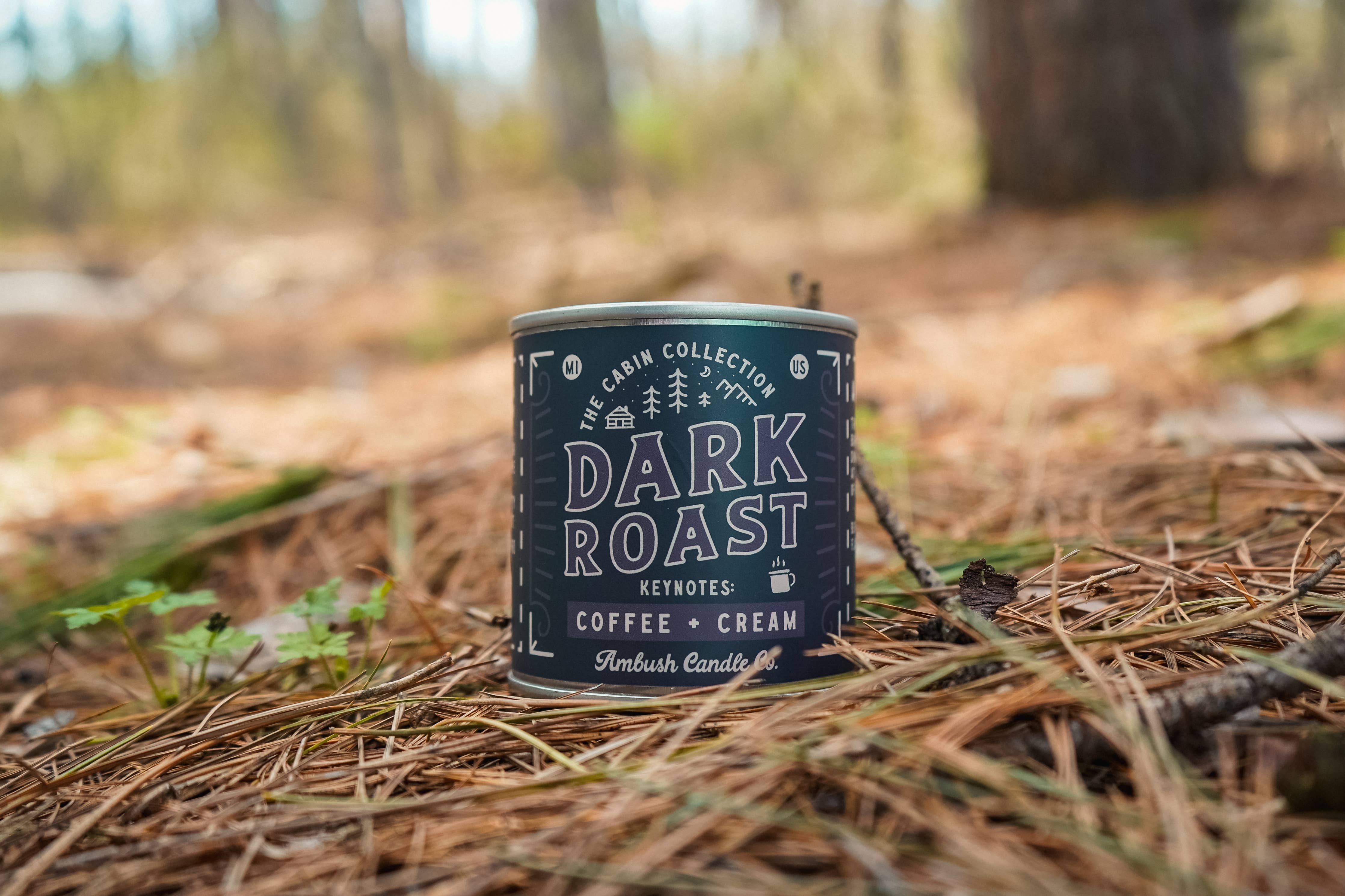 Dark Roast | Coffee + Cream 8oz Soy Candle