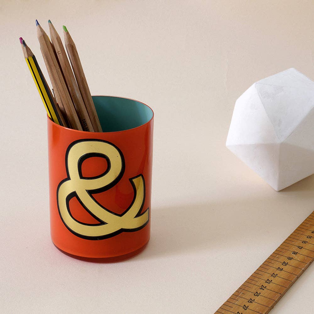 Alphabet Brush Pot - F