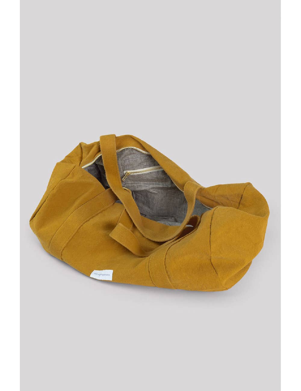 Organic Cotton Canvas Bowling Bag in Saffron Yellow