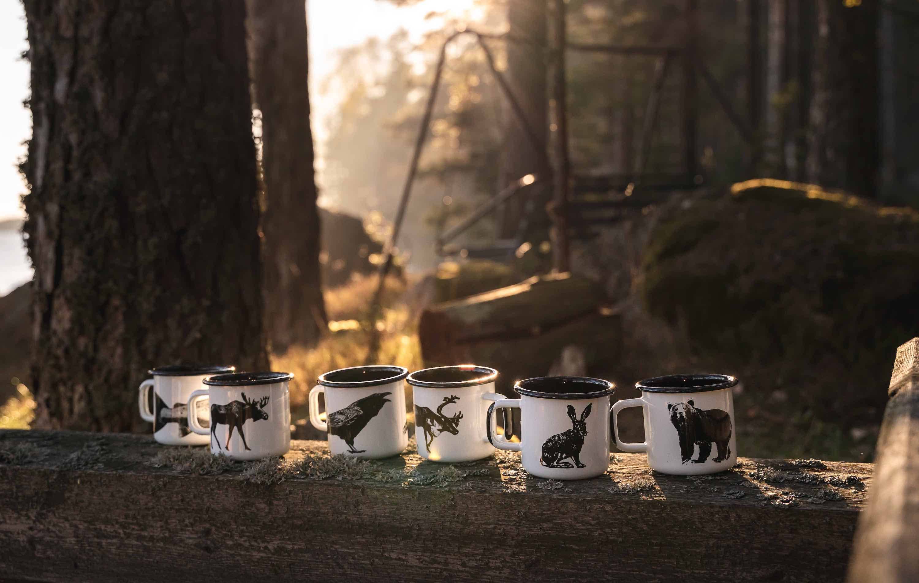 MUURLA | Nordic Enamel Mug | The Forest | 0.37L