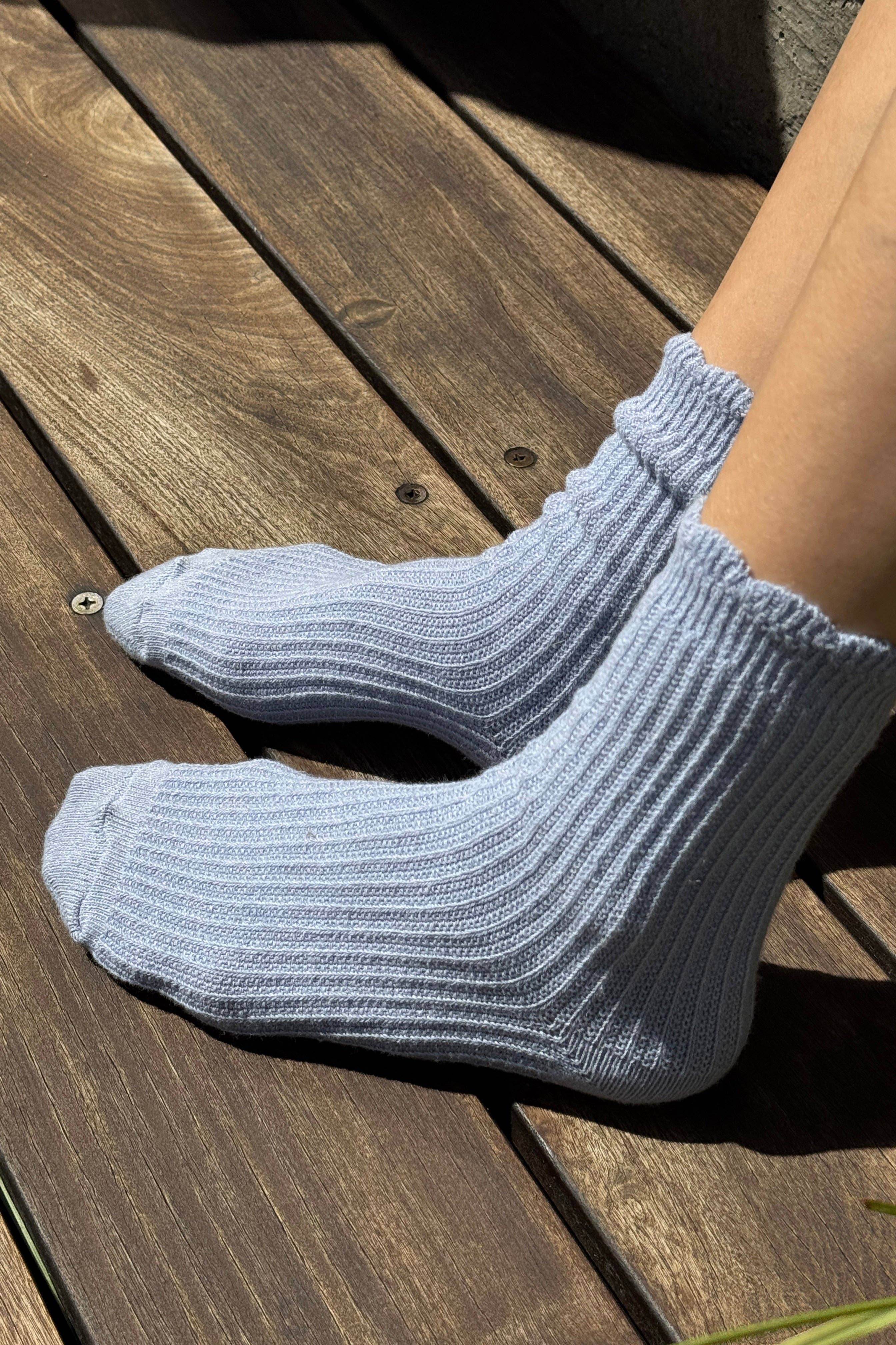Linen Scallop Socks — Le Bon Shoppe