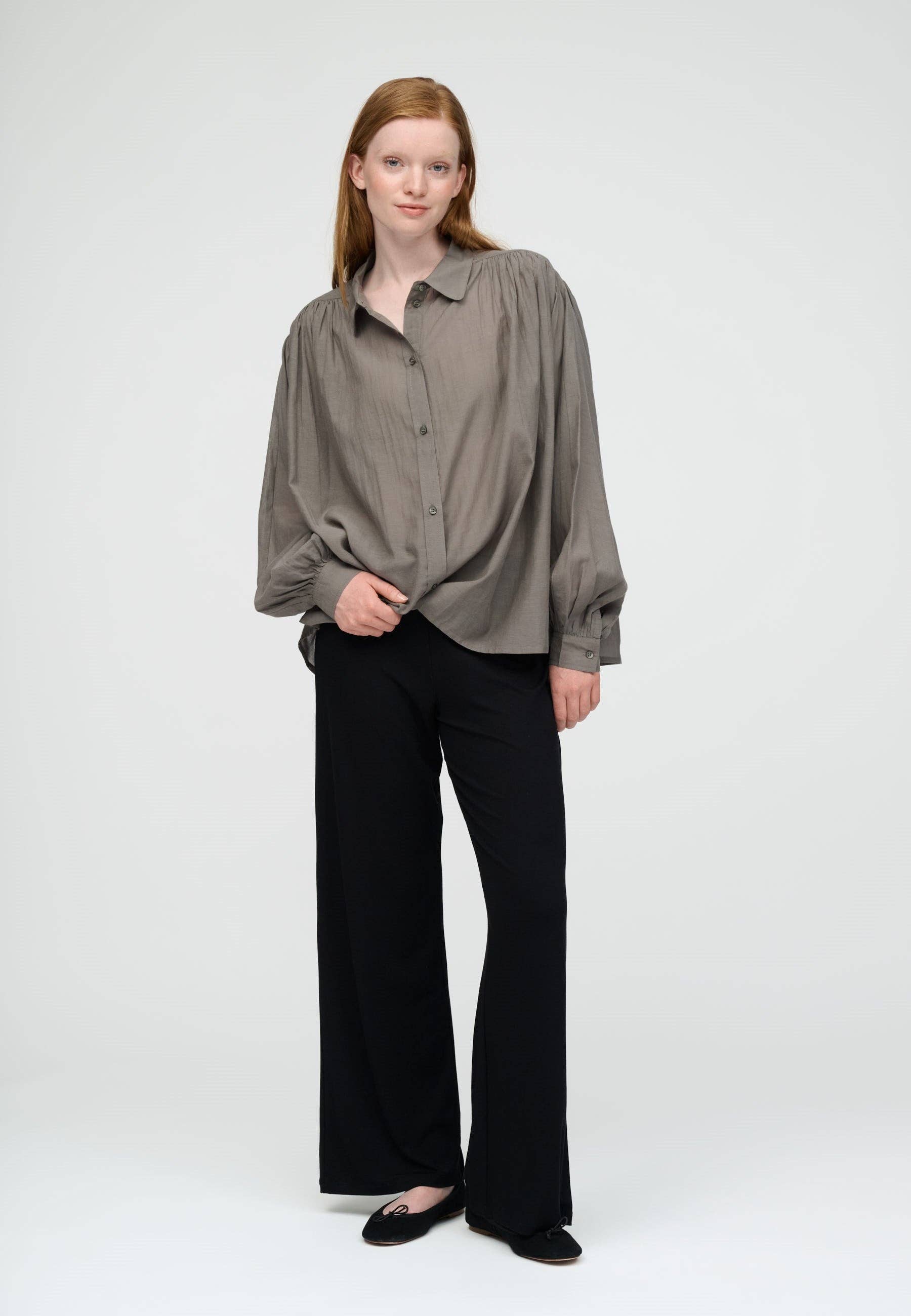 Glow shirt: Khaki gray / M