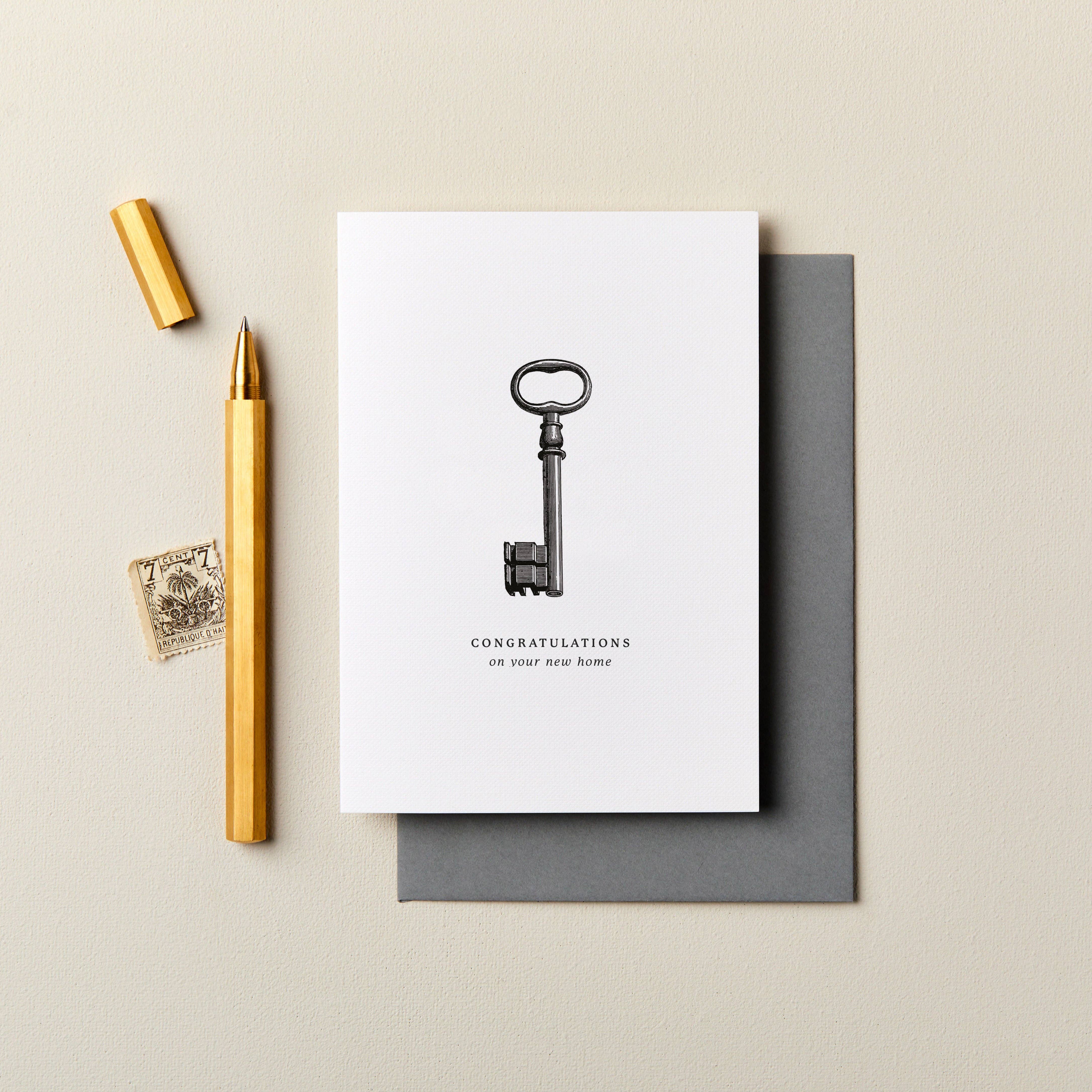 Key New Home Card | Housewarming Card | Congratulations Card