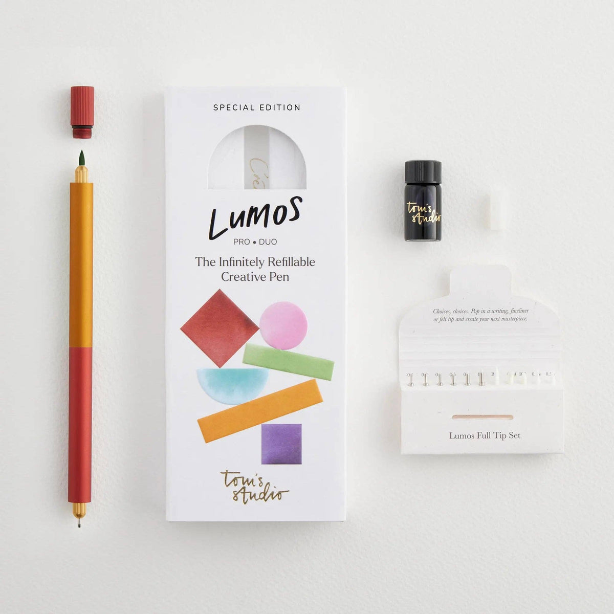 Lumos Pro - Colour Block: Sky Blue - Clementine / Duo Tip