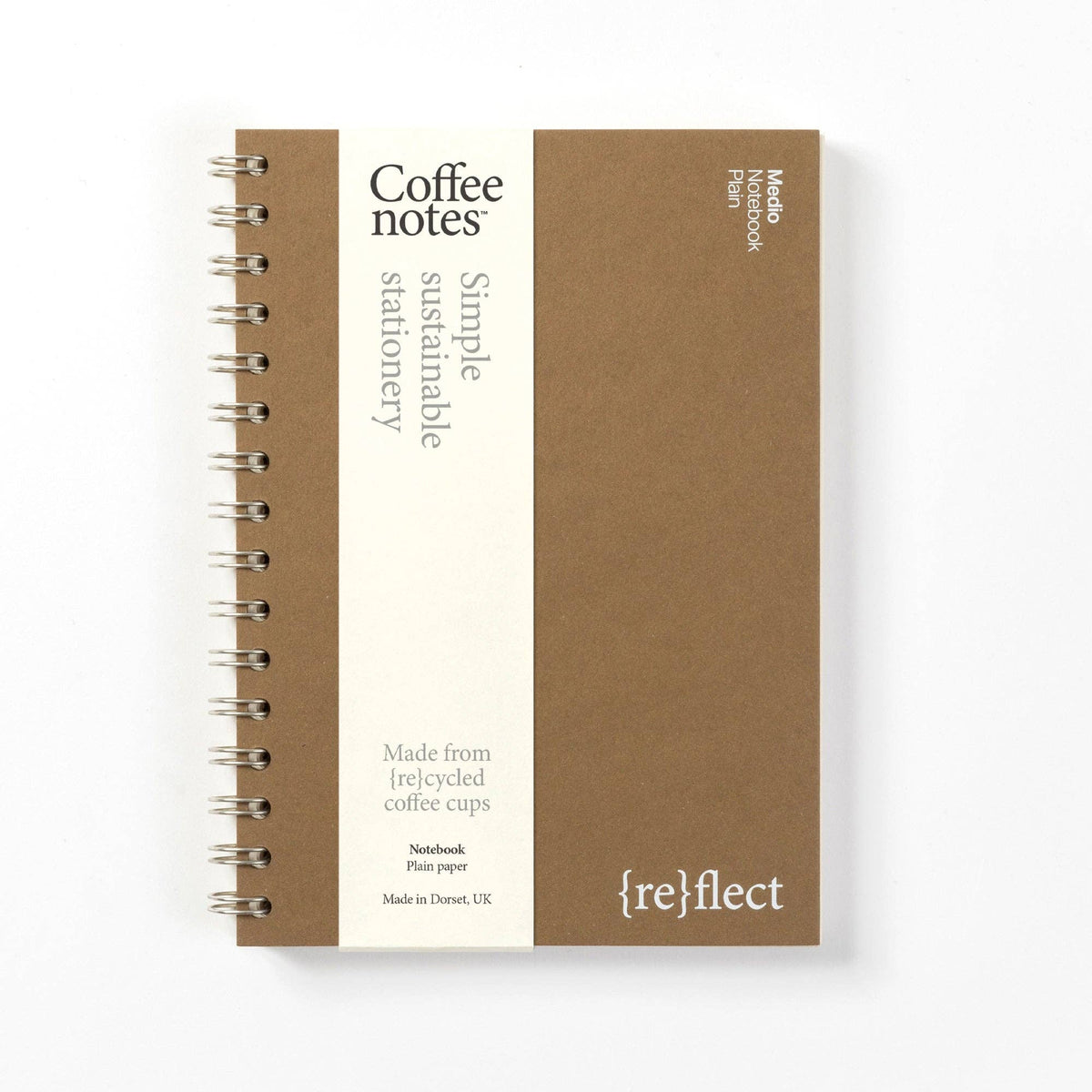 Coffeenotes Wirebound Notebook: Medio