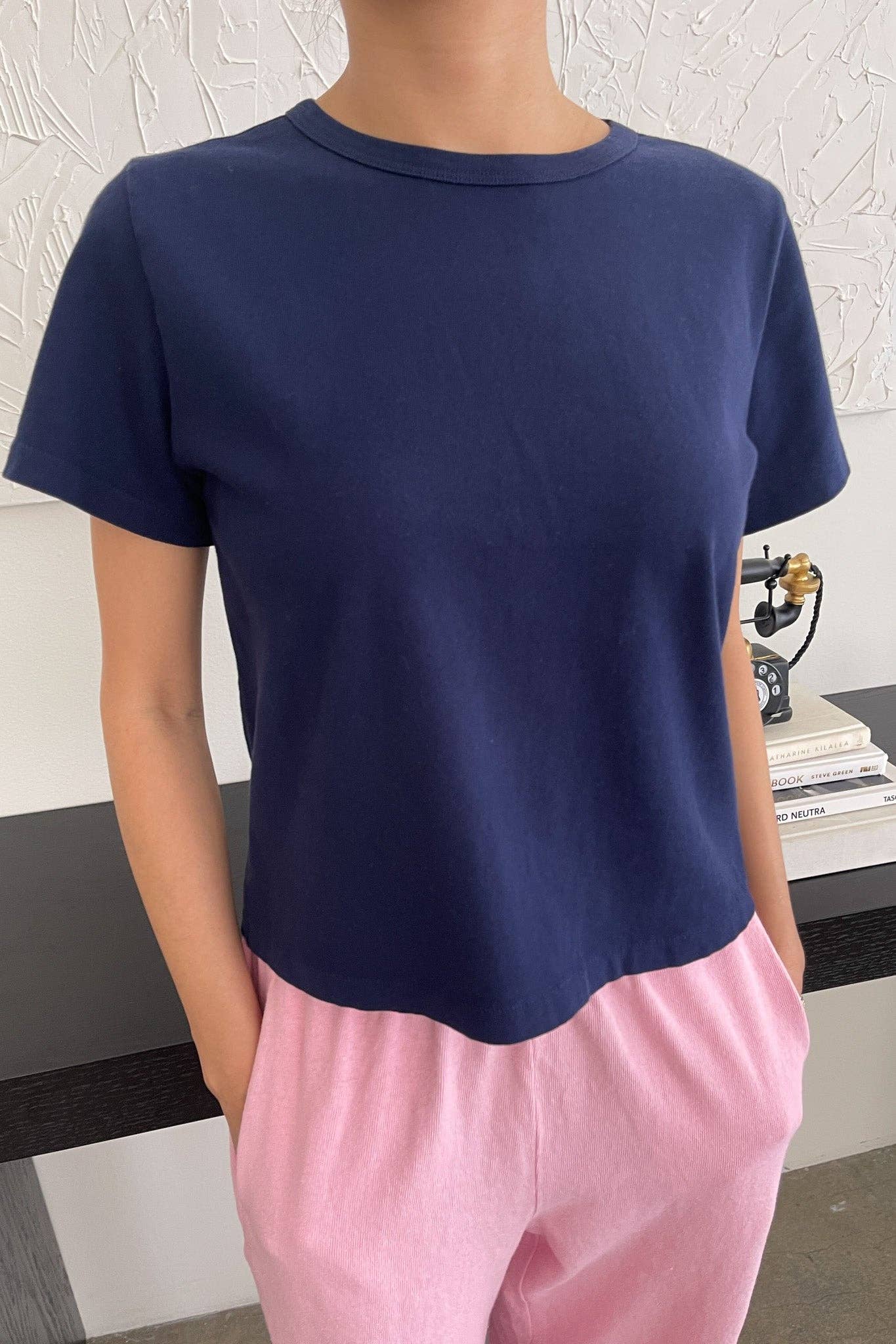 The Little Boy Tee in Navy — Le Bon Shoppe