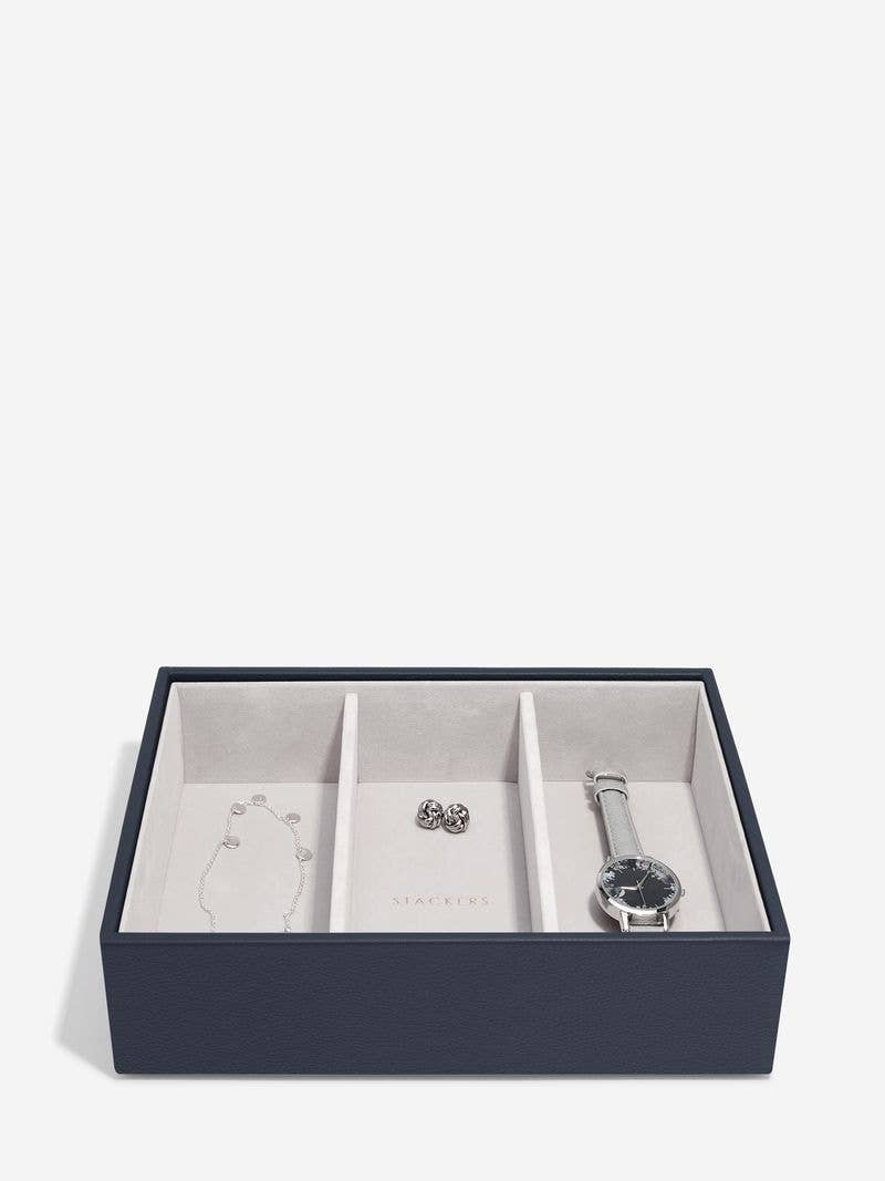 Navy Blue Classic Jewellery Box