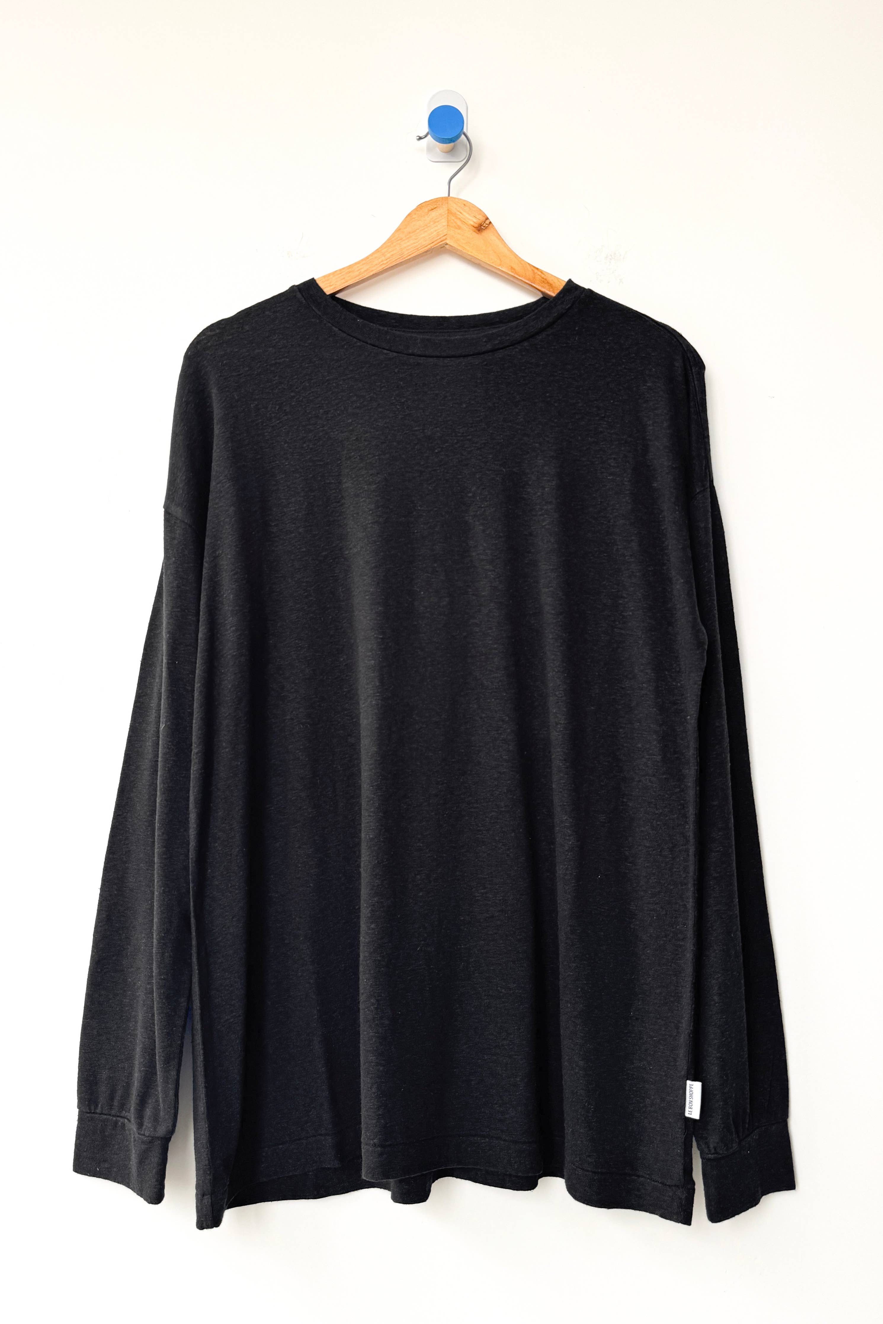 Haze Linen Blend Tee: Moonbeam - Le Bon Shoppe