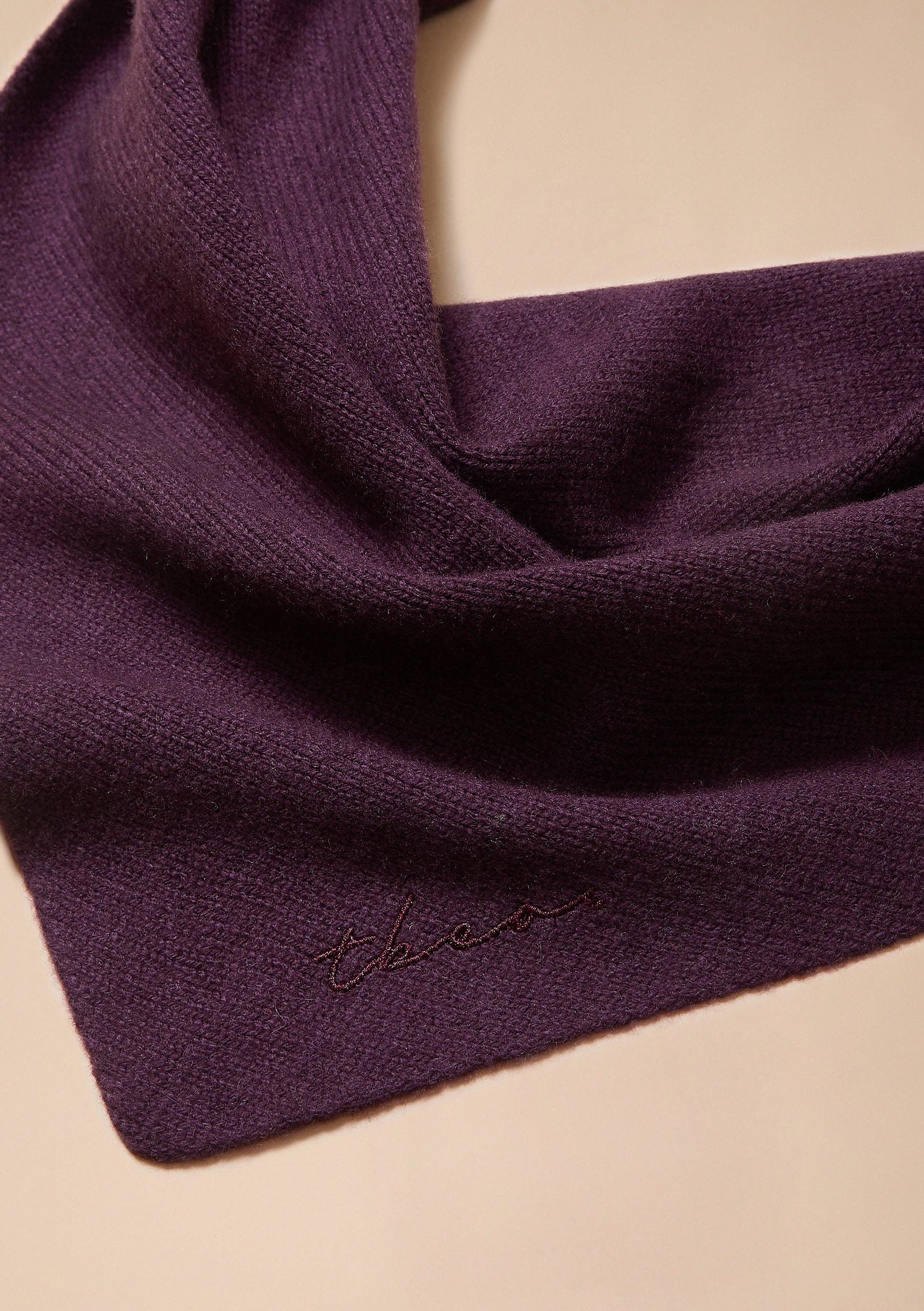 TBCo Merino Wool Triangle Scarf in Fig