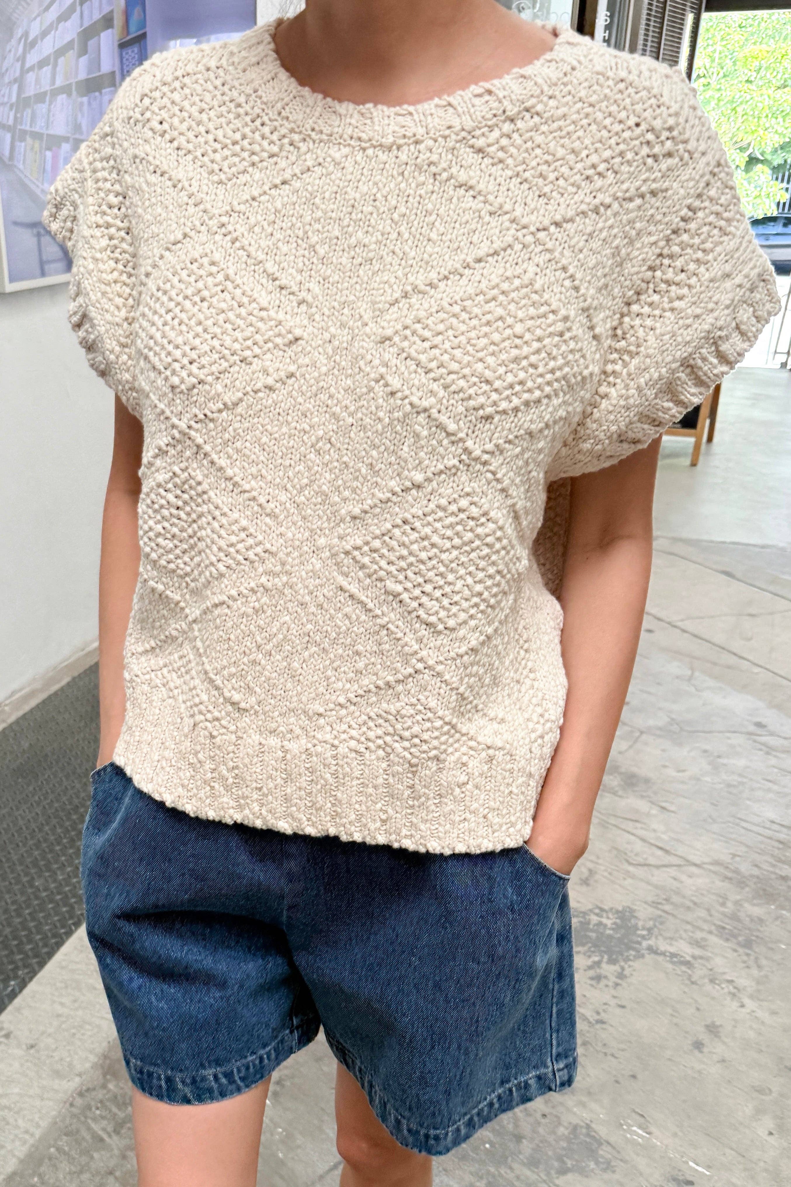 Alden Cotton Sweater: Naturel - Le Bon Shoppe
