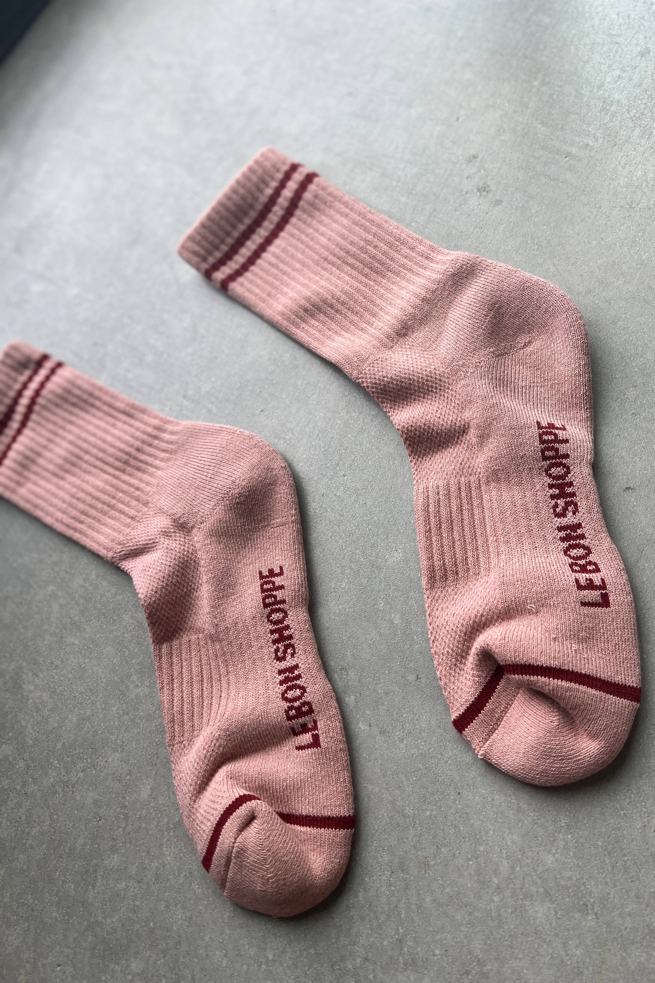 Boyfriend Socks Amour Pink - Le Bon Shoppe