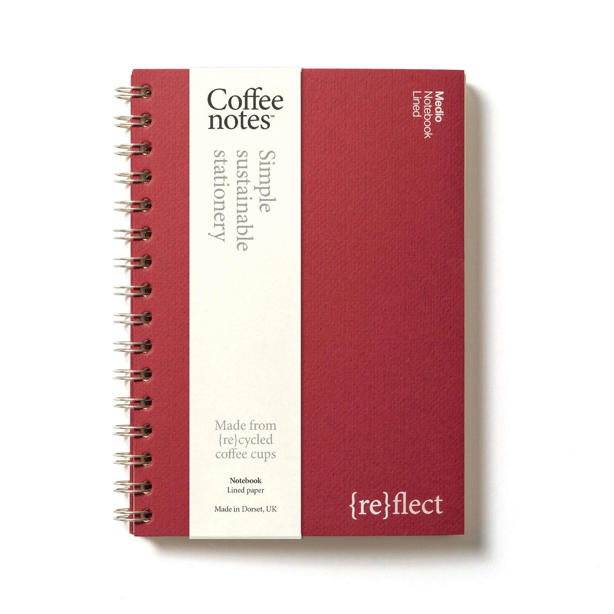 Valentine Wirebound Notebook (Lined): Scarlet / Grande - Coffeenotes