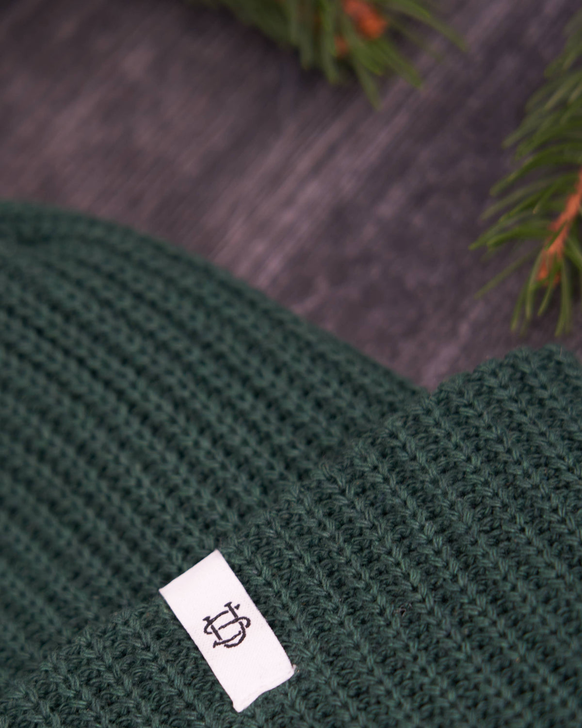 Adirondack Green Upcycled Cotton Watchcap: One Size