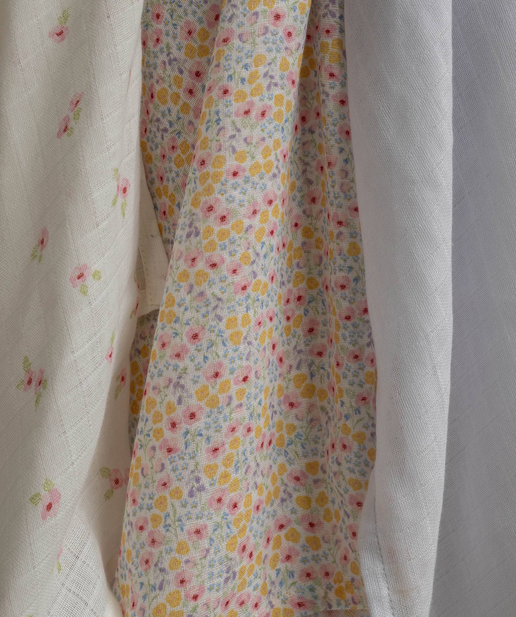Avery Row Organic Baby Muslins, Set of 3 - Wildflower Garden