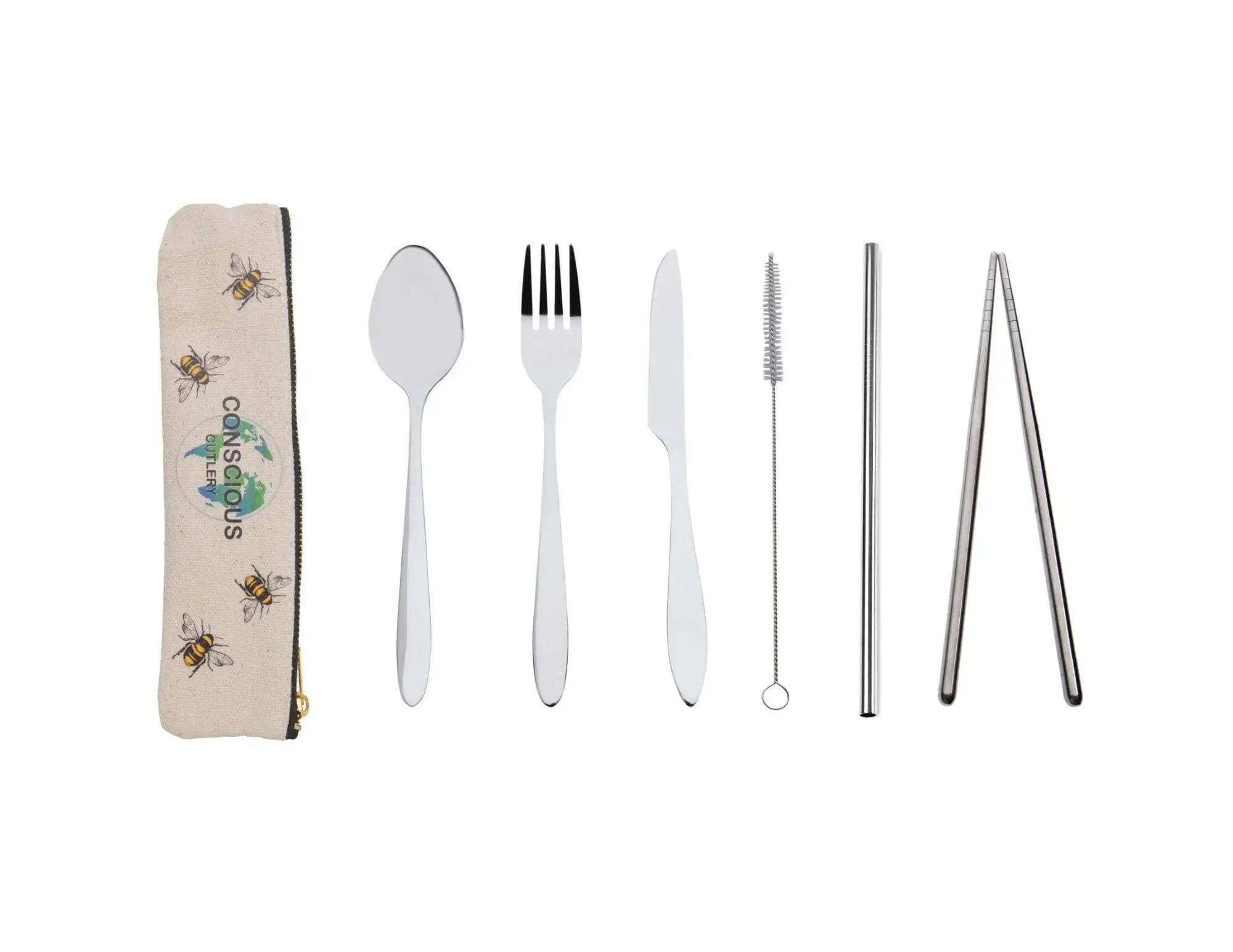 Bees Hemp Travel Cutlery Set — Conscious Cutlery